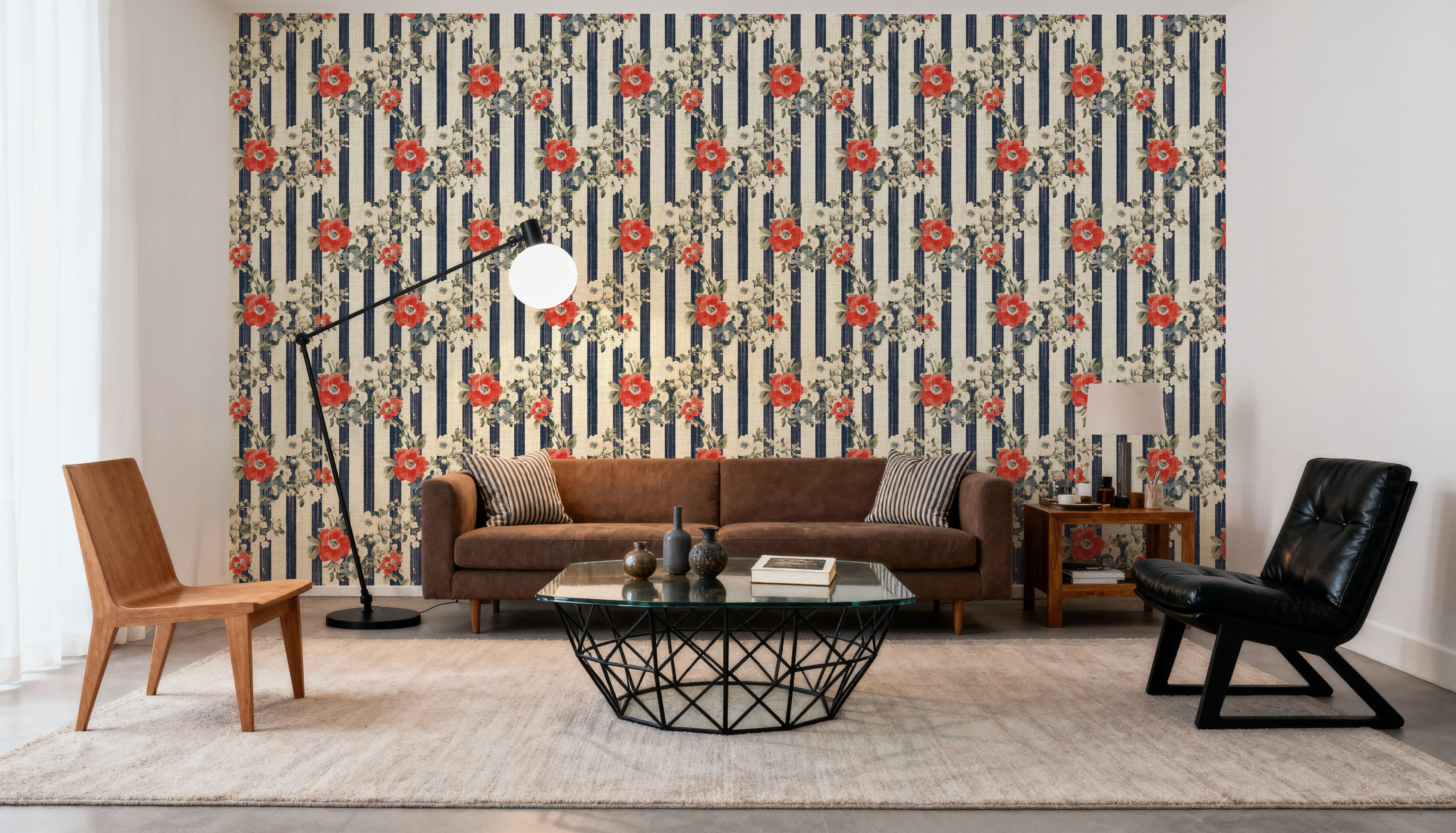 Americana, Stripes and Poppies