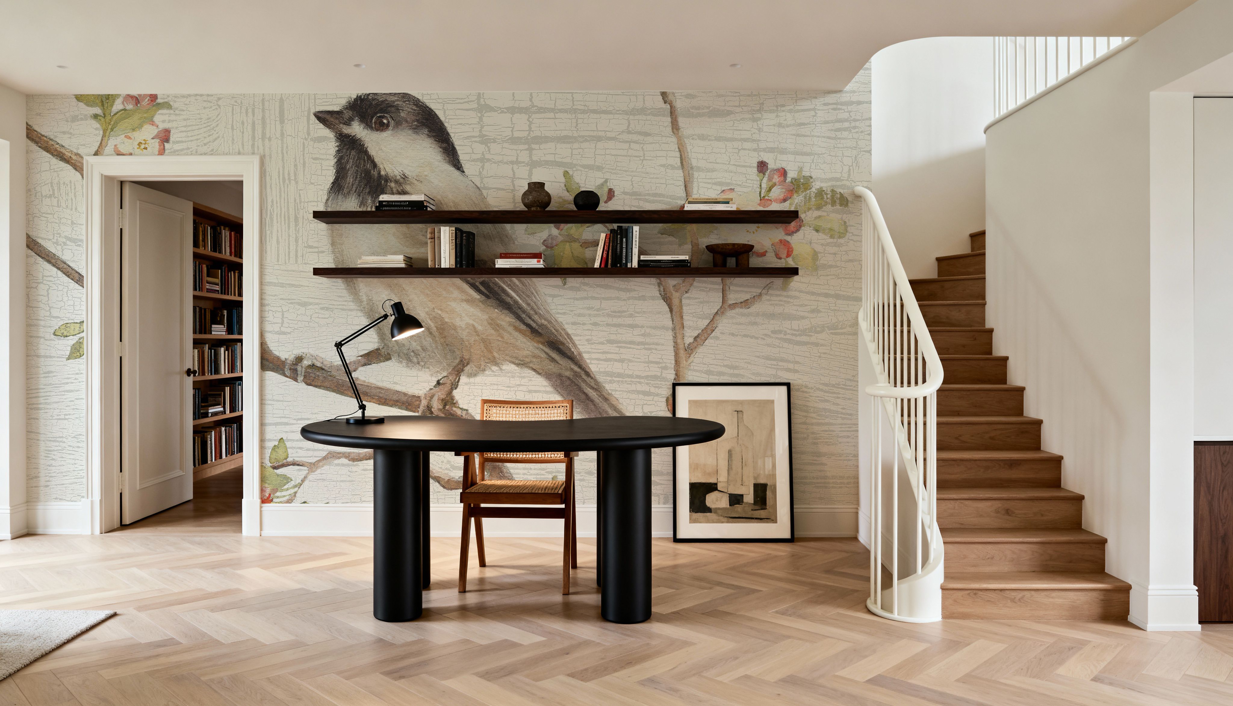 Black Capped Chickadee Vintage