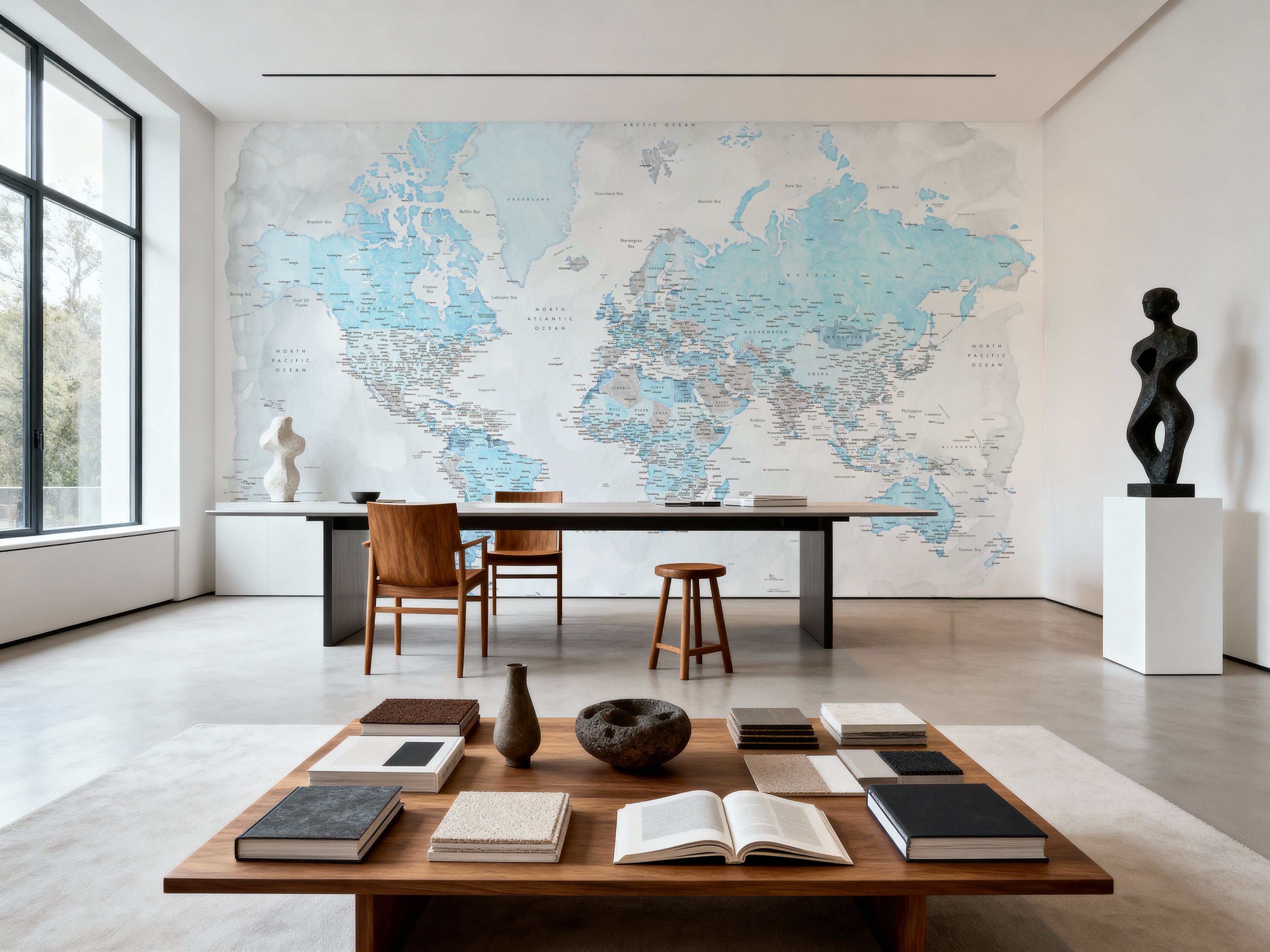 World Map Cities - Jabulani