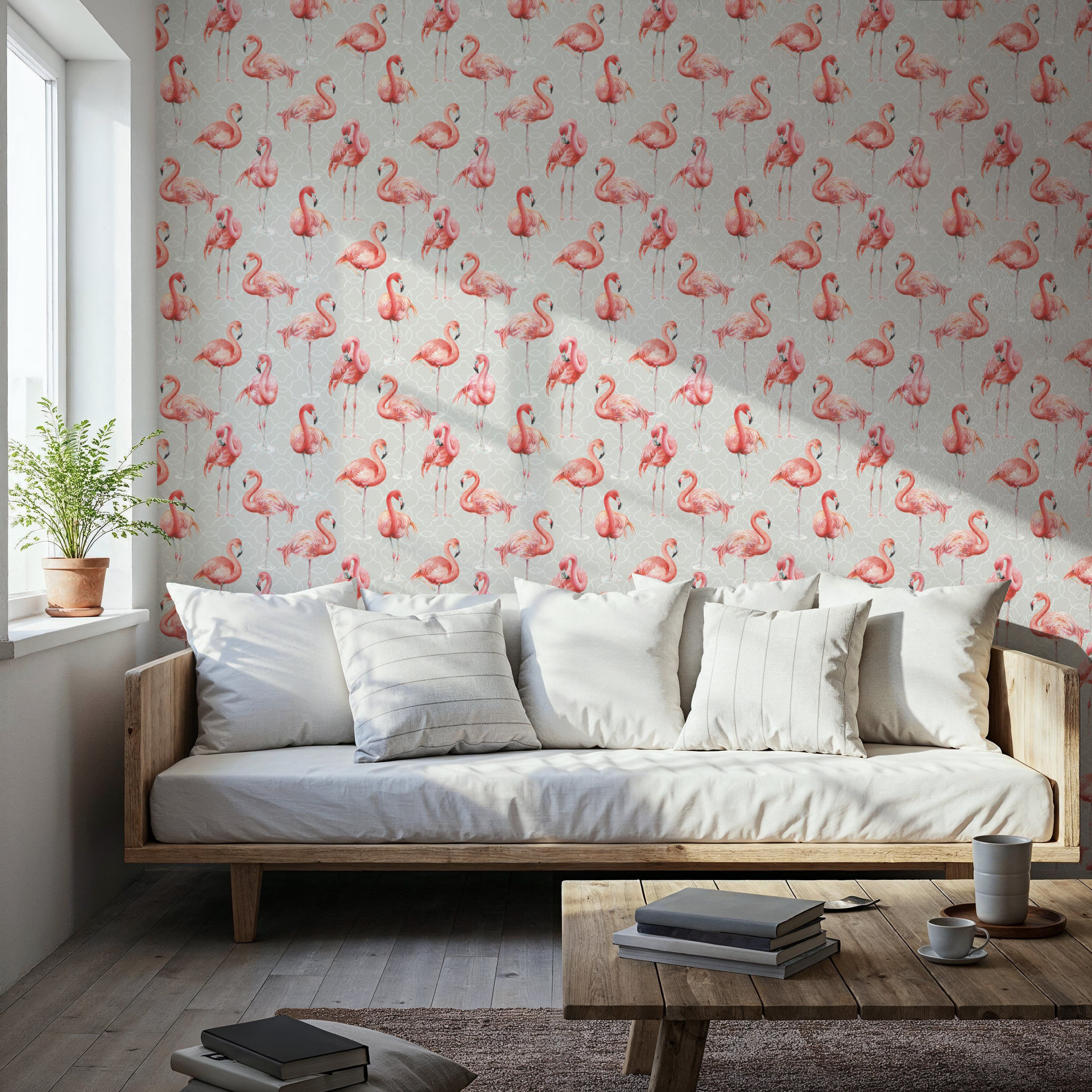 Flamingo Goals Gray