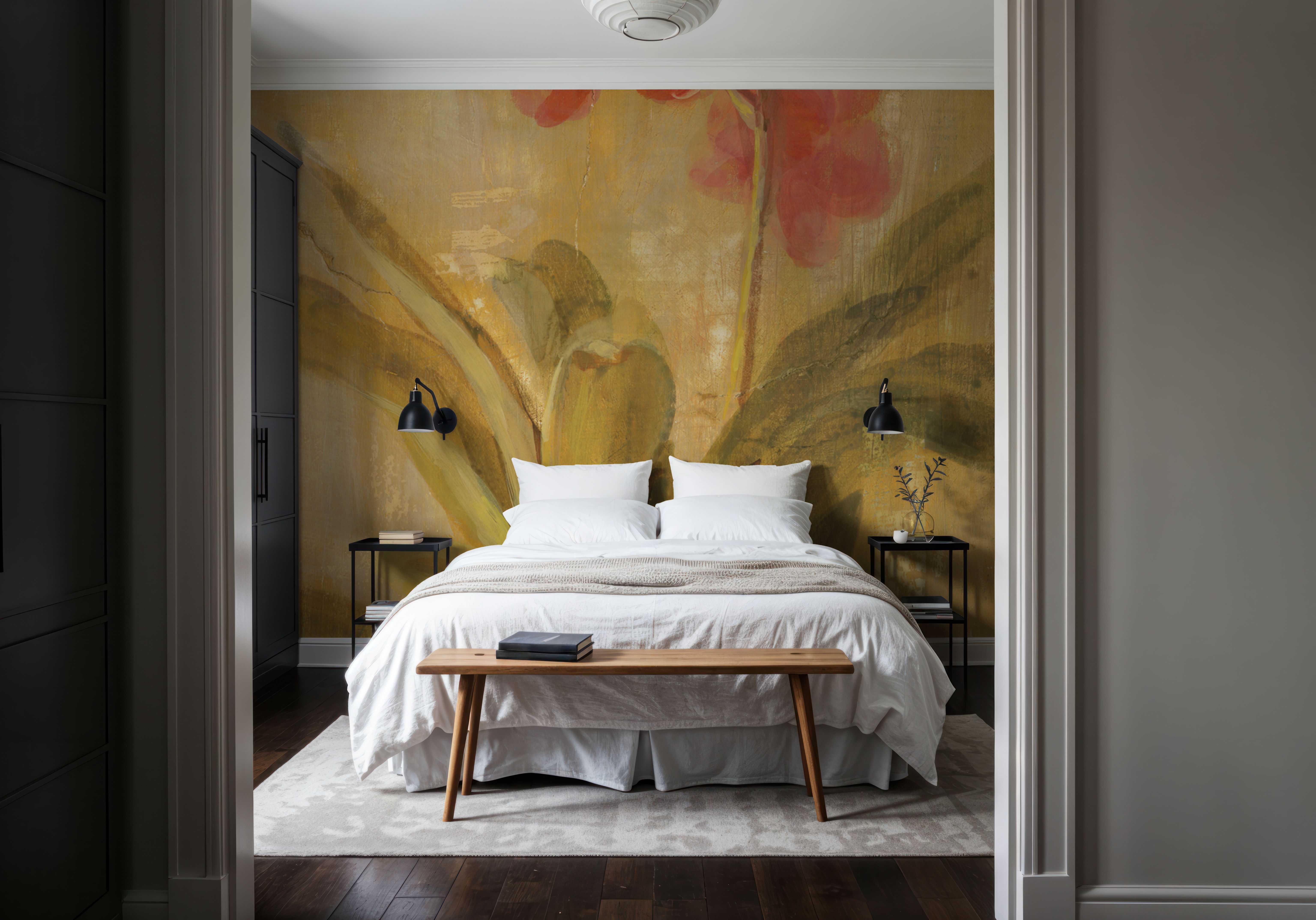 Pink Orchid Panel, Papier peint