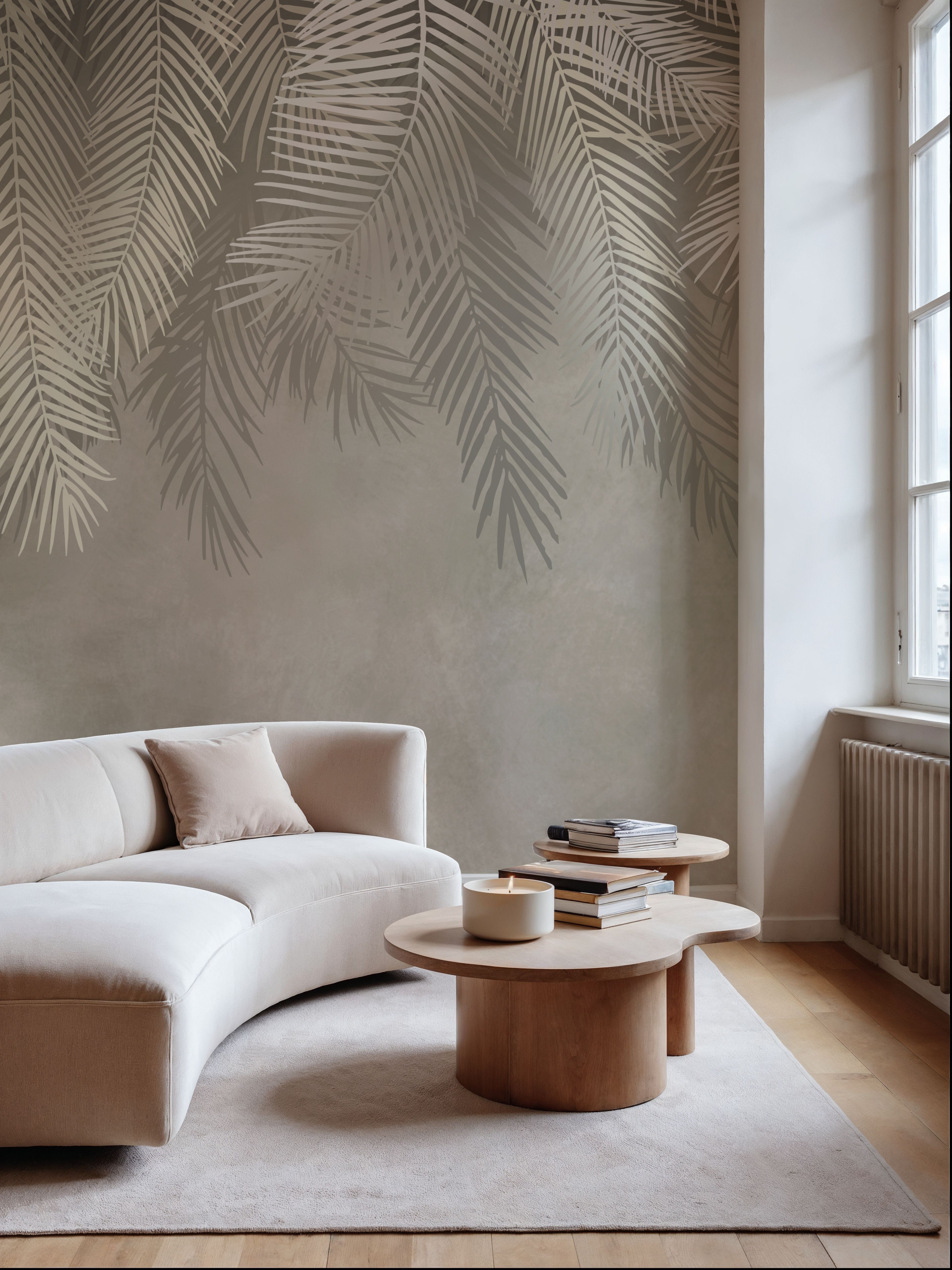 Palms Above, Sage Green