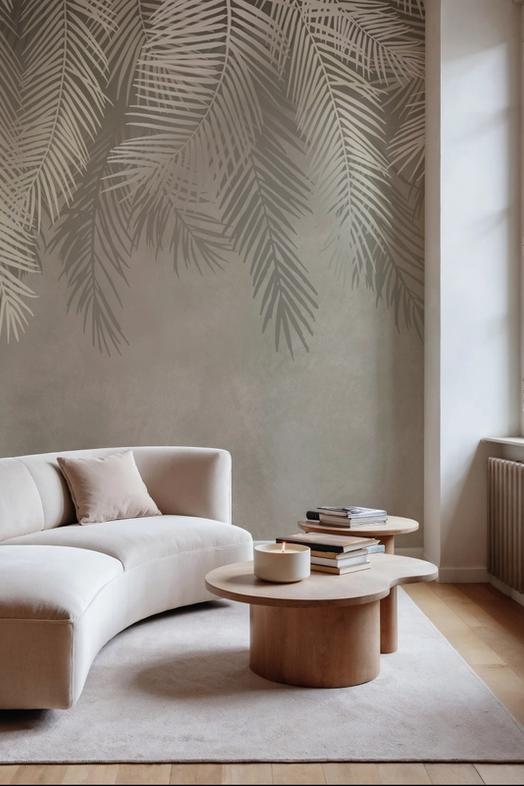 Palms Above, Sage Green