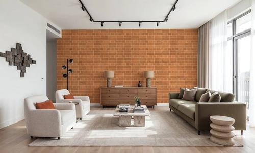 Rustic Brown Brick Wall