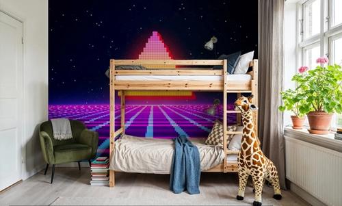 80's Game Pixel Pyramid