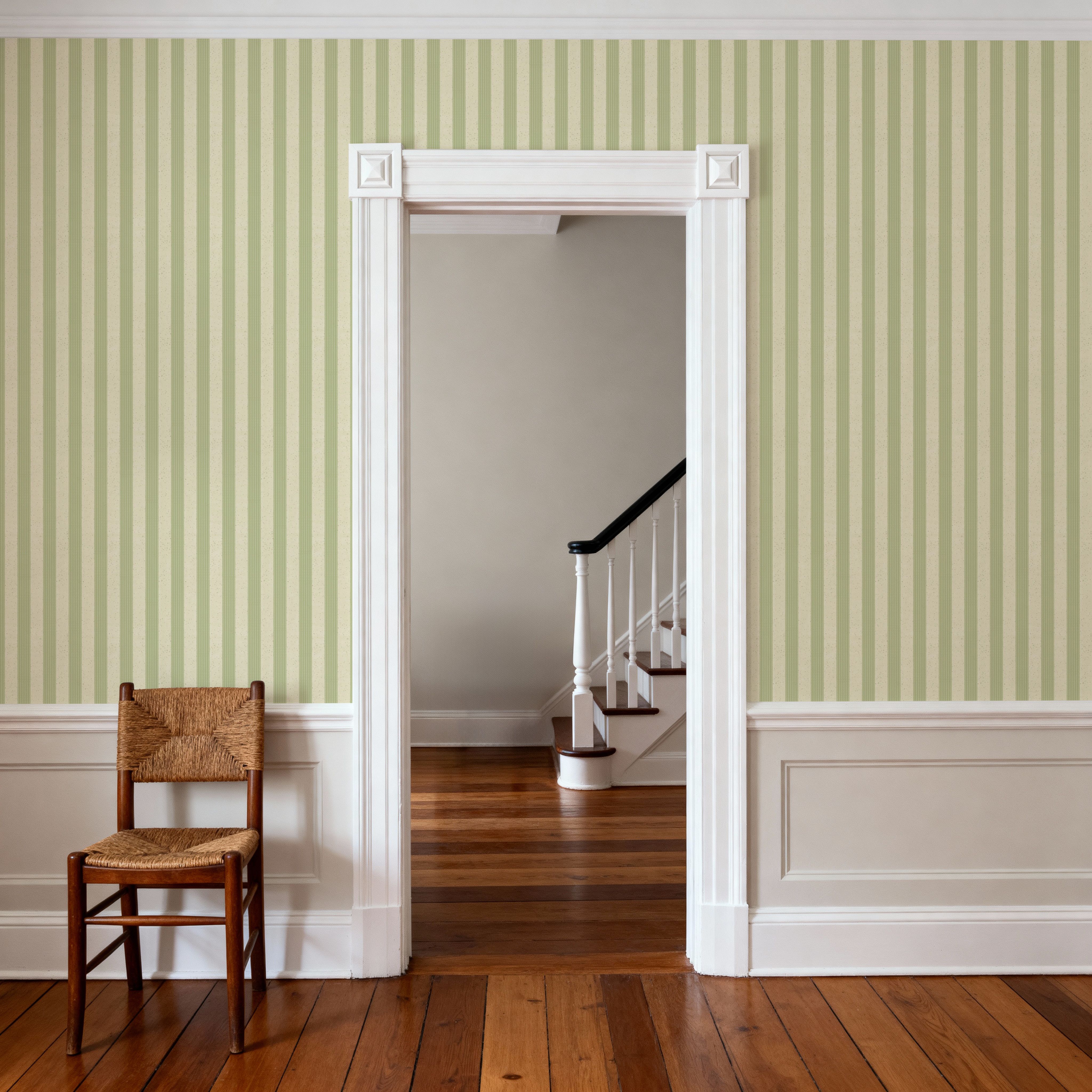 Ticking Awning Stripes, Sage