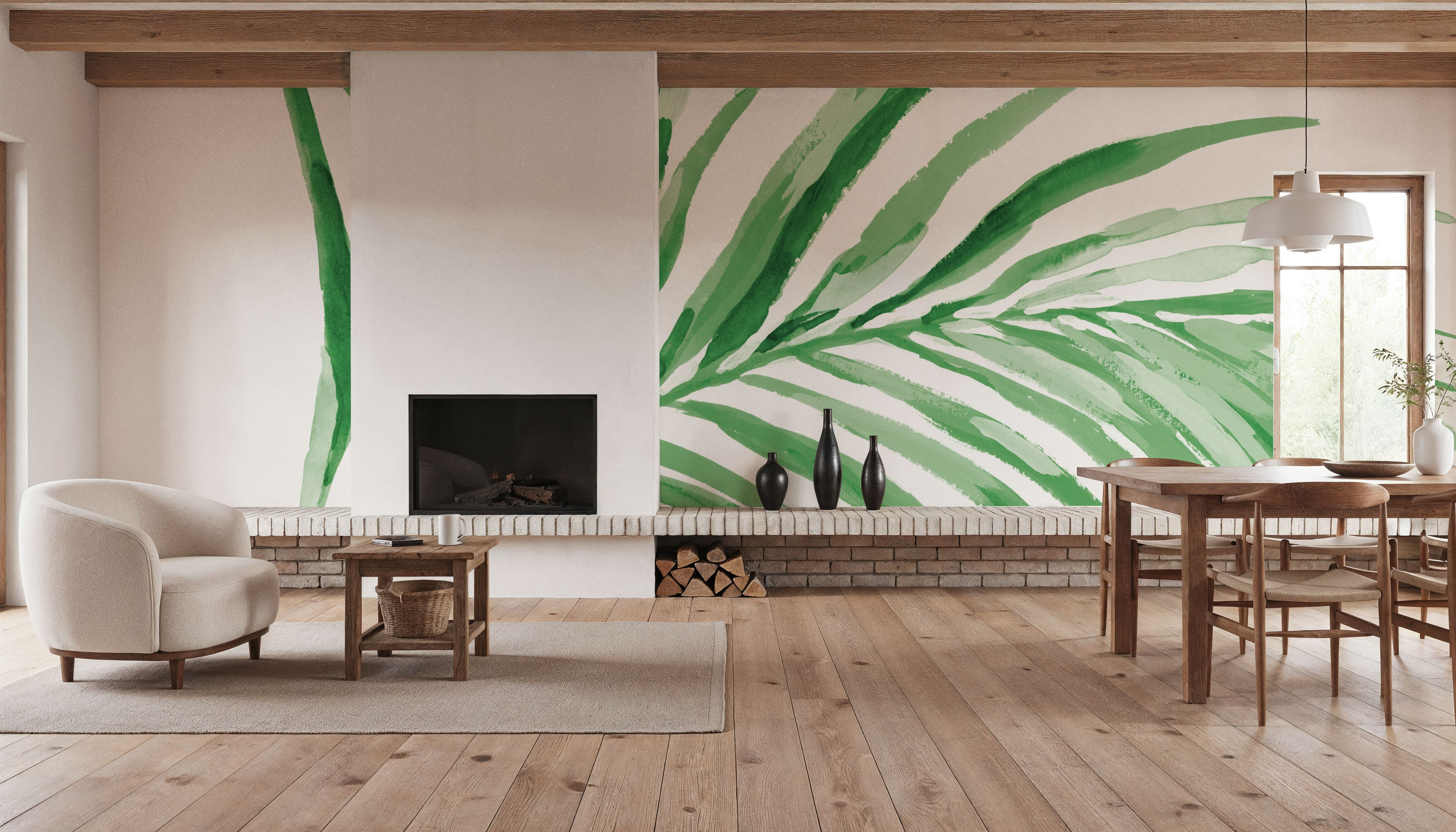 Colorful Tropical Leaf Green II