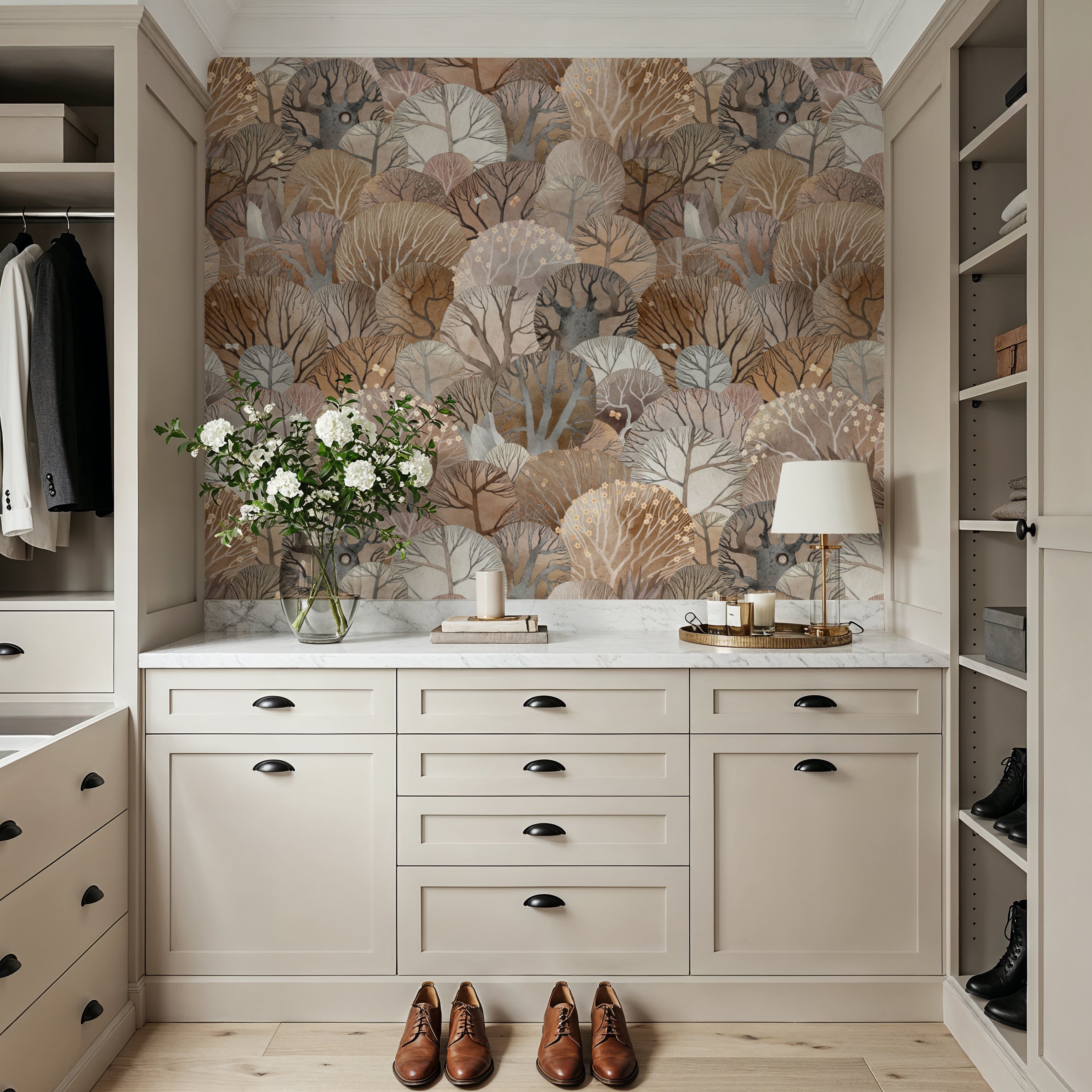 Fantasy Treetops, Beige Earth
