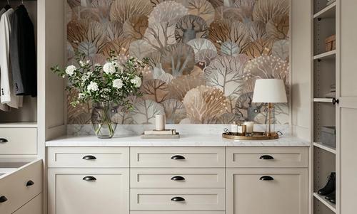 Fantasy Treetops, Beige Earth