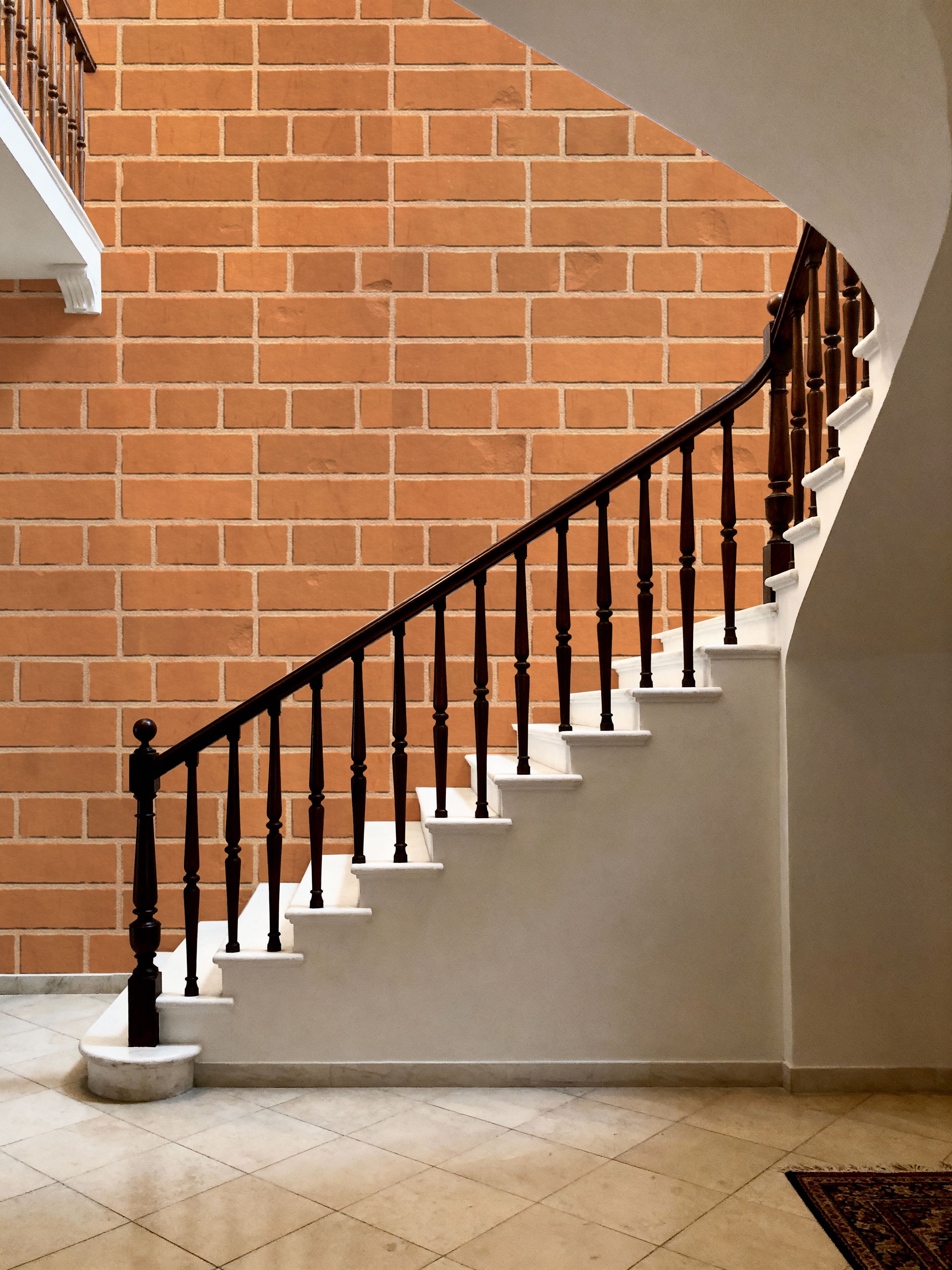 Rustic Brown Brick Wall