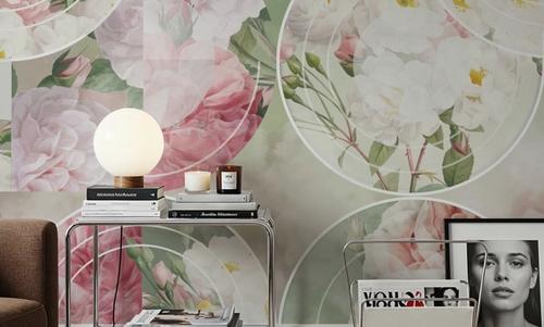 Retro Roses Green