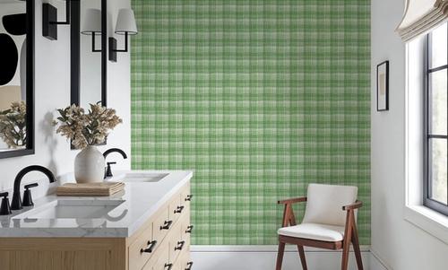 Stripy Gingham, Grass