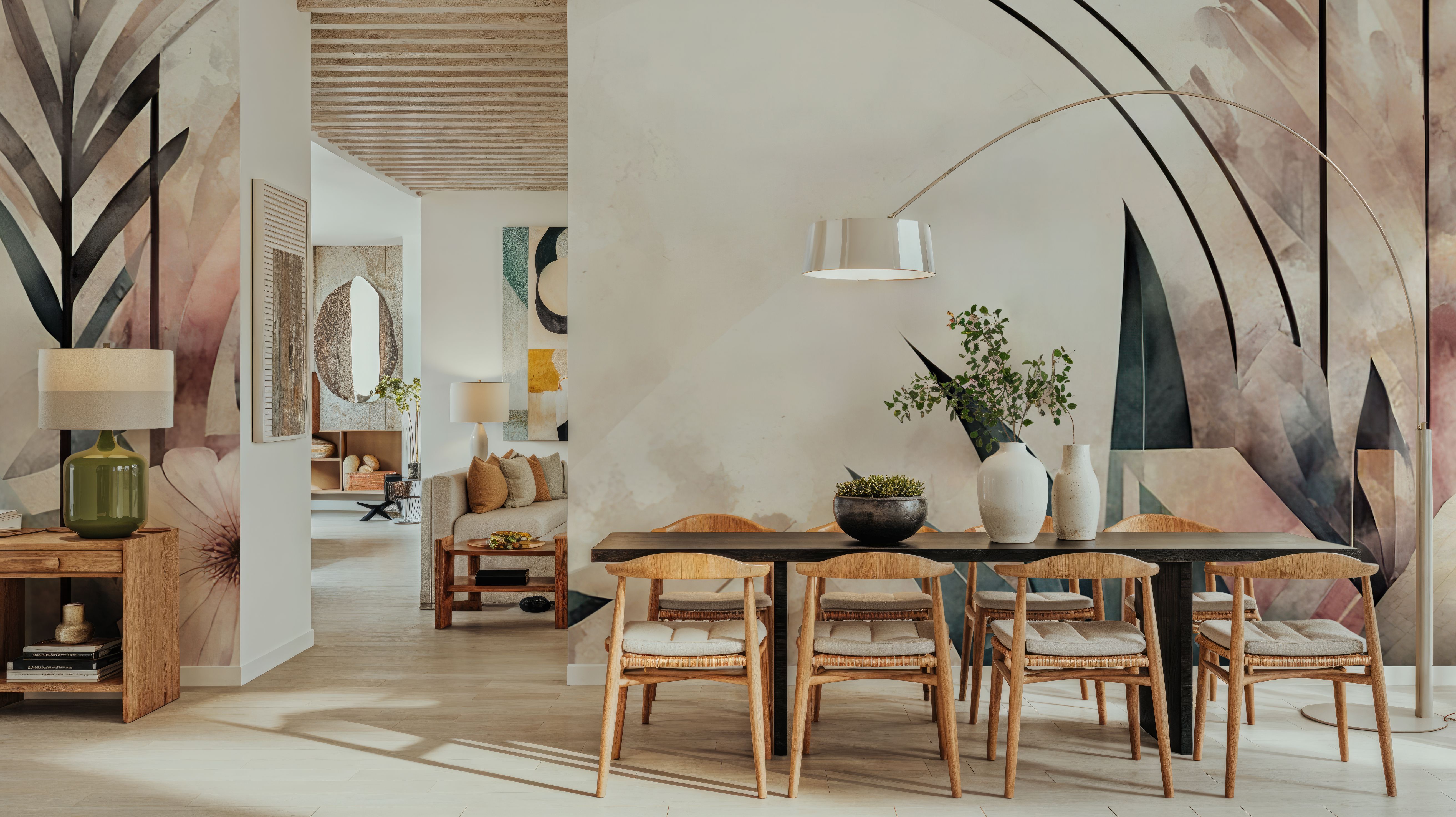 Floral Abstract, Wallpaper