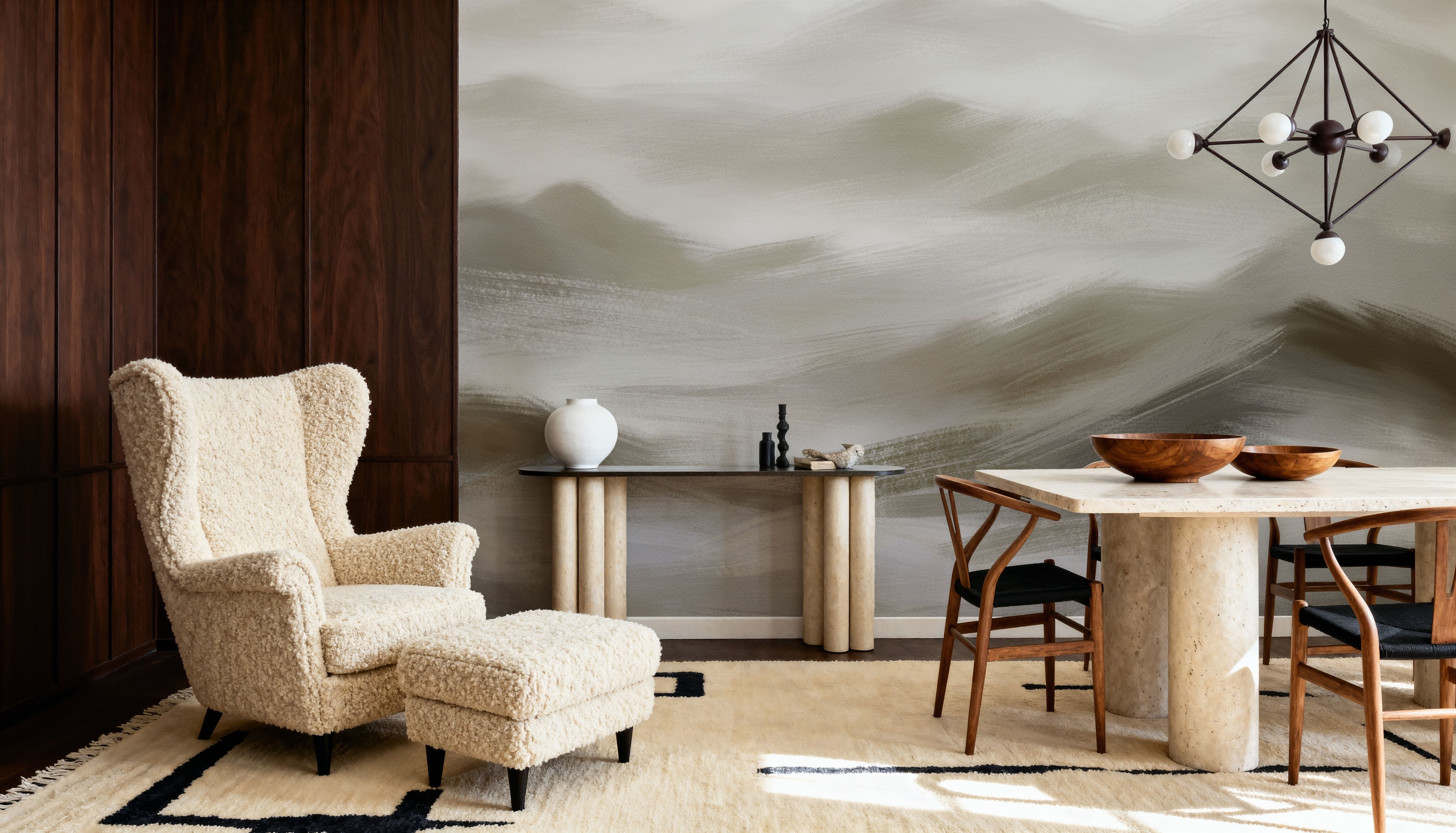 Foggy Mountains, Sepia