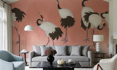 Japanese Cranes - Blush