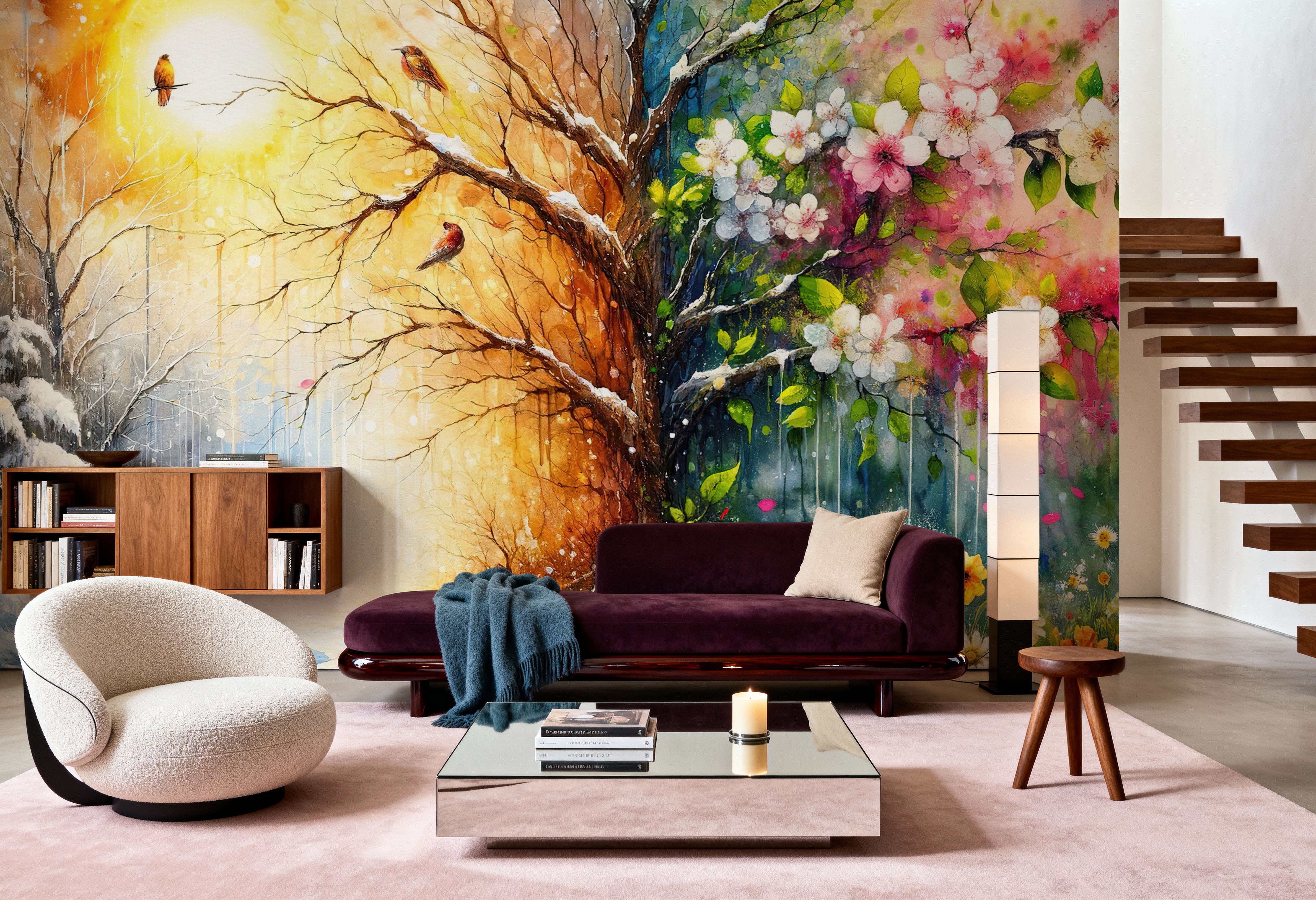 From Winter to Summer in Watercolor