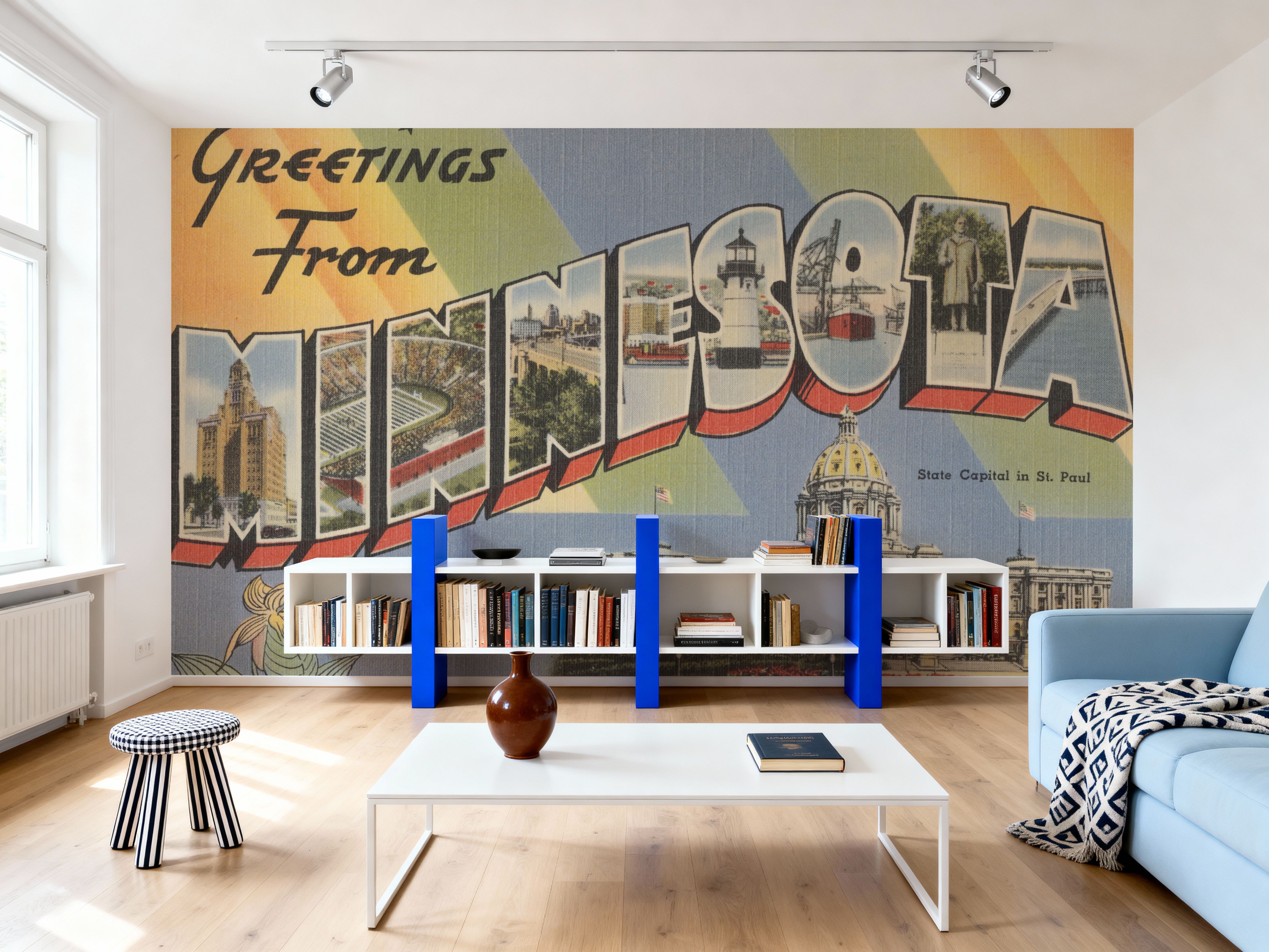 Greetings from Minnesota - Screenprint Postcard