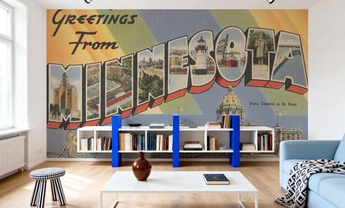 Greetings from Minnesota - Screenprint Postcard