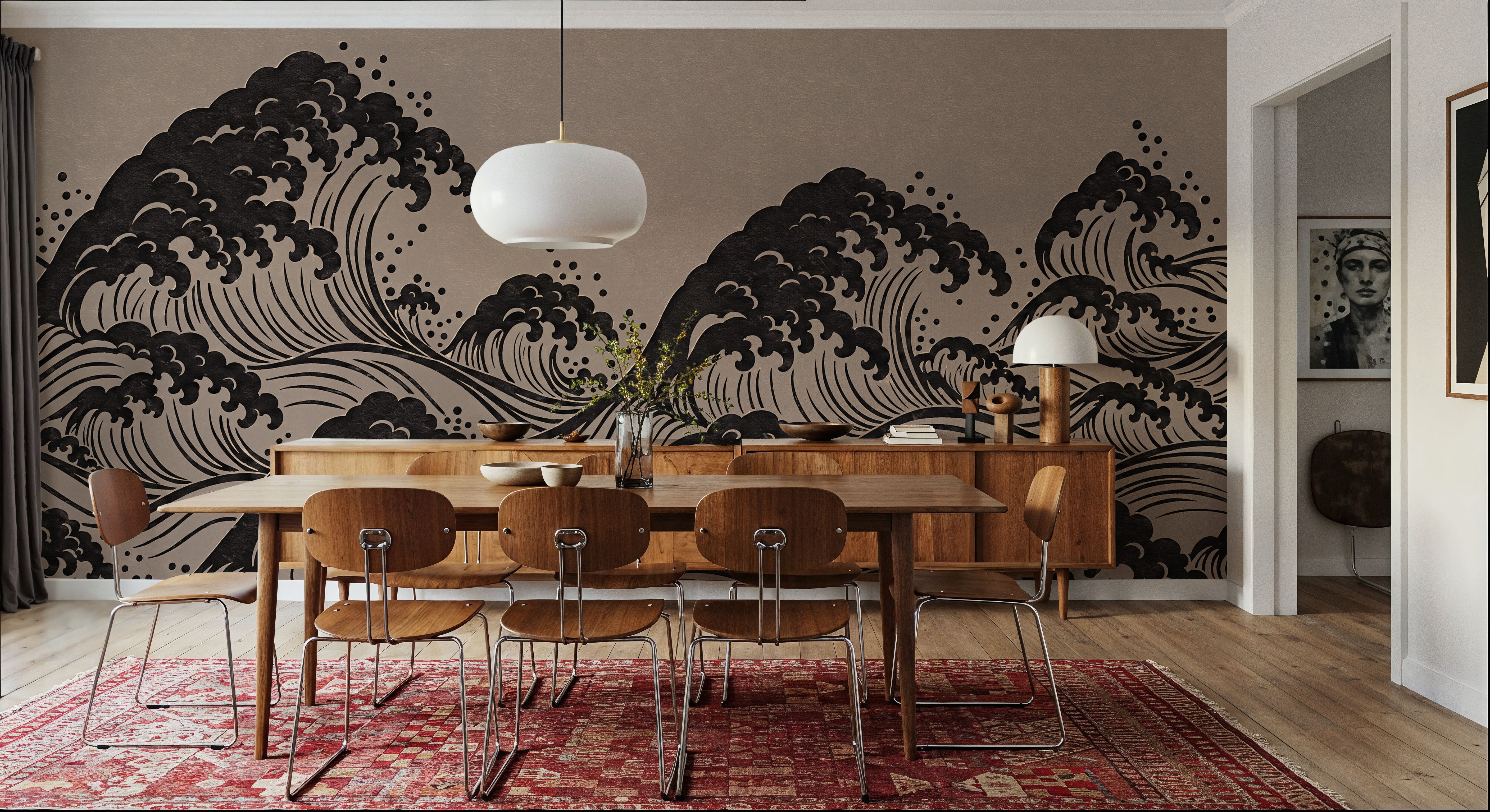 Edo Waves, Sumi, Papel de parede