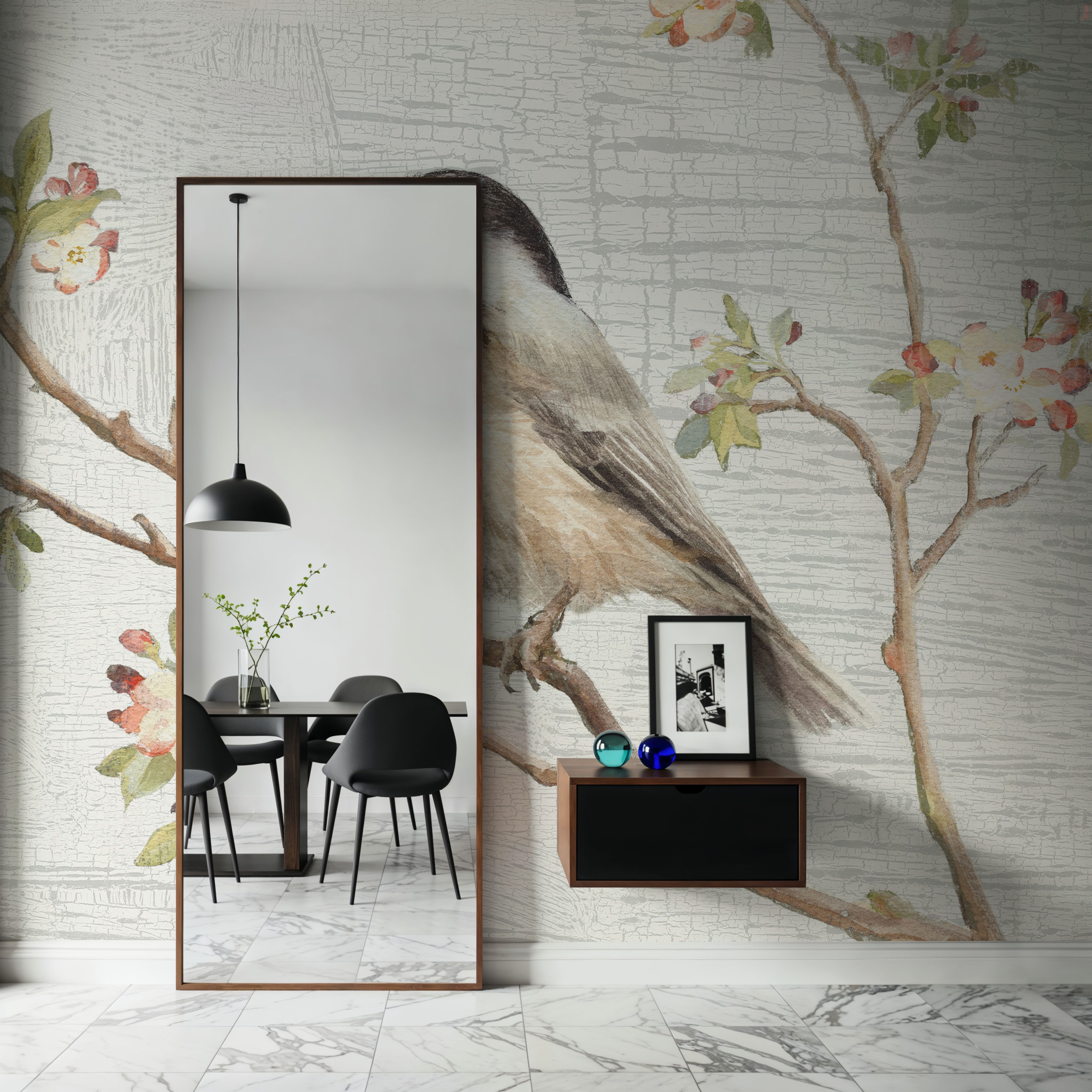 Black Capped Chickadee Vintage