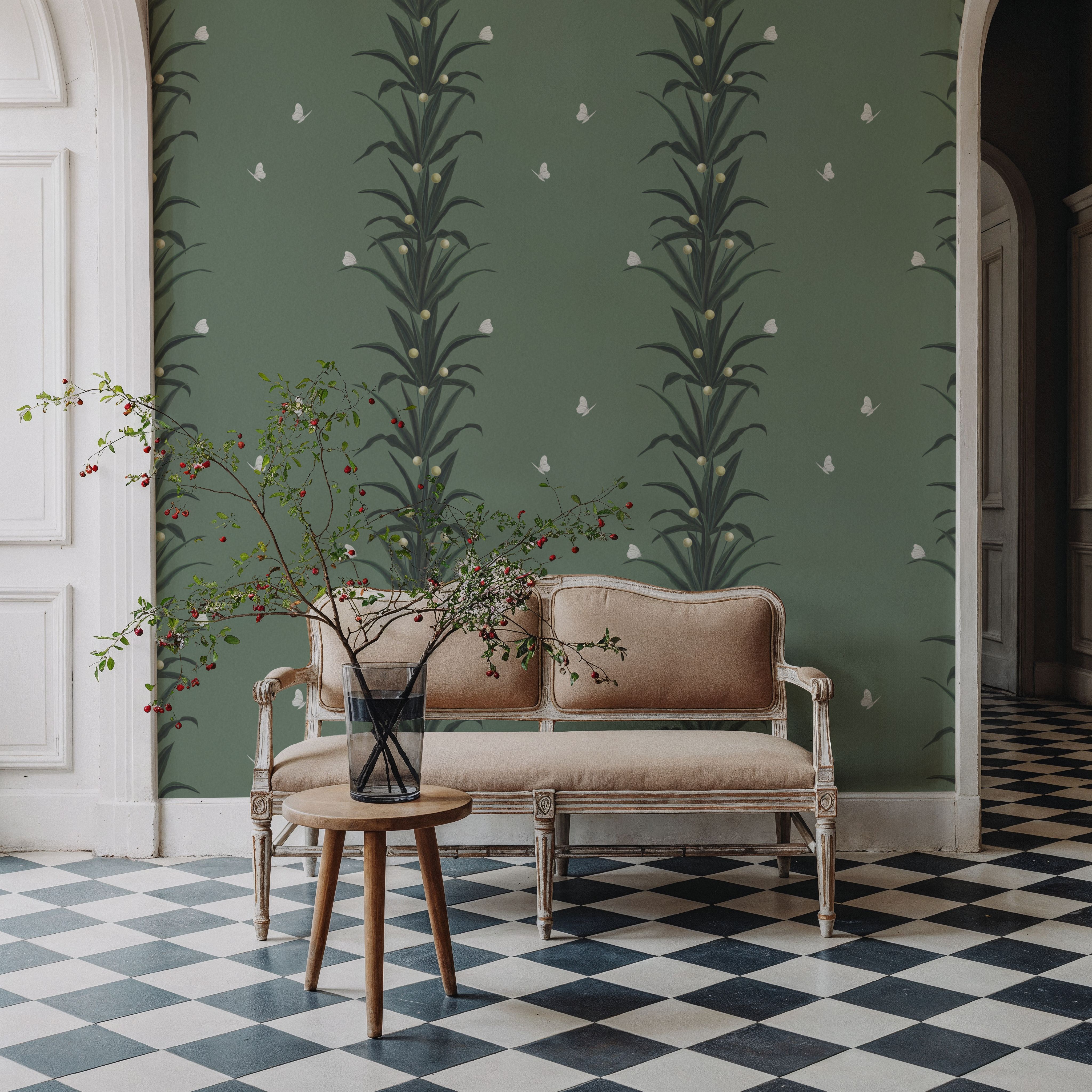 Foliage & Butterflies - Sage