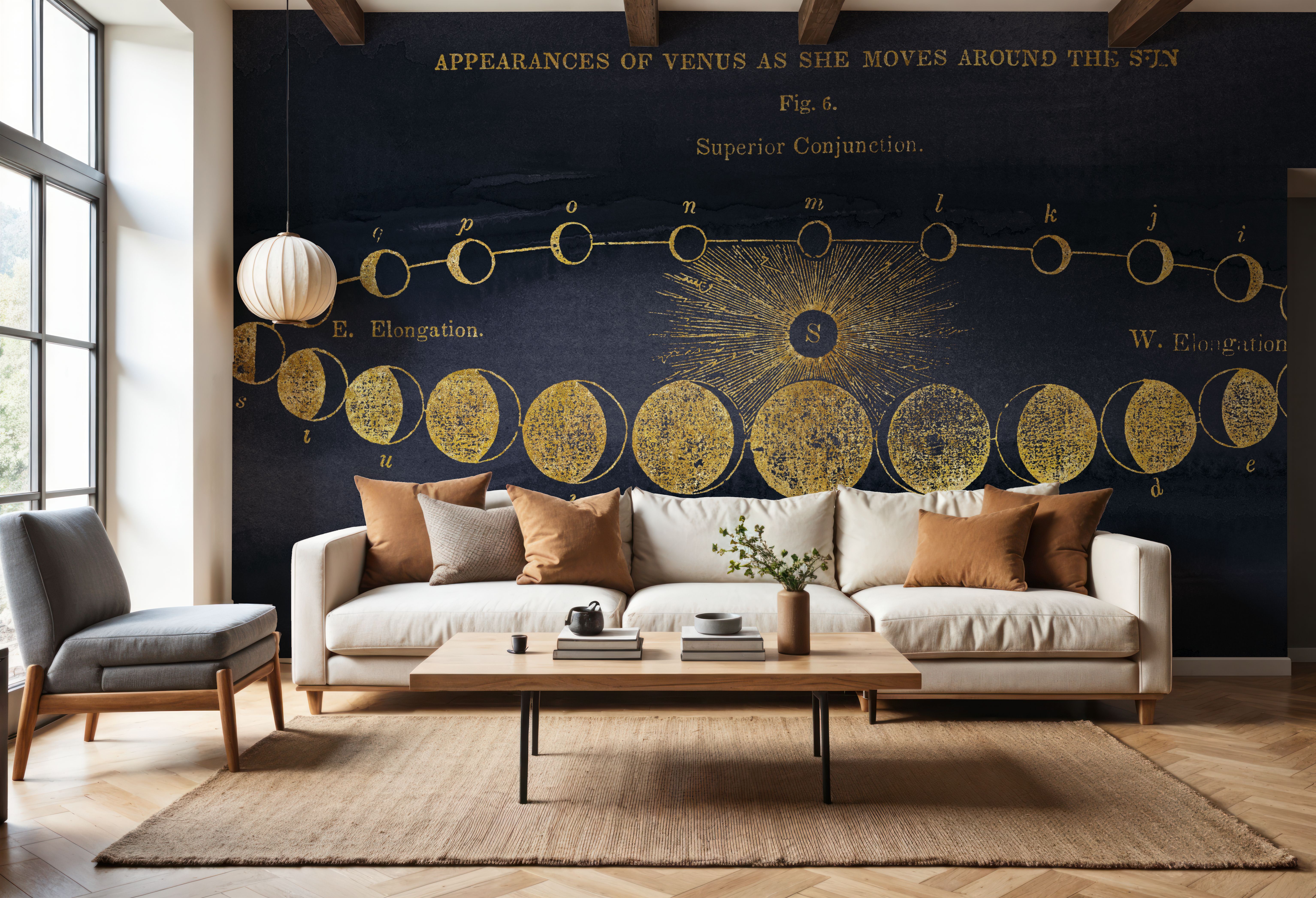 Geography of the Heavens II Blue Gold, Tapeten