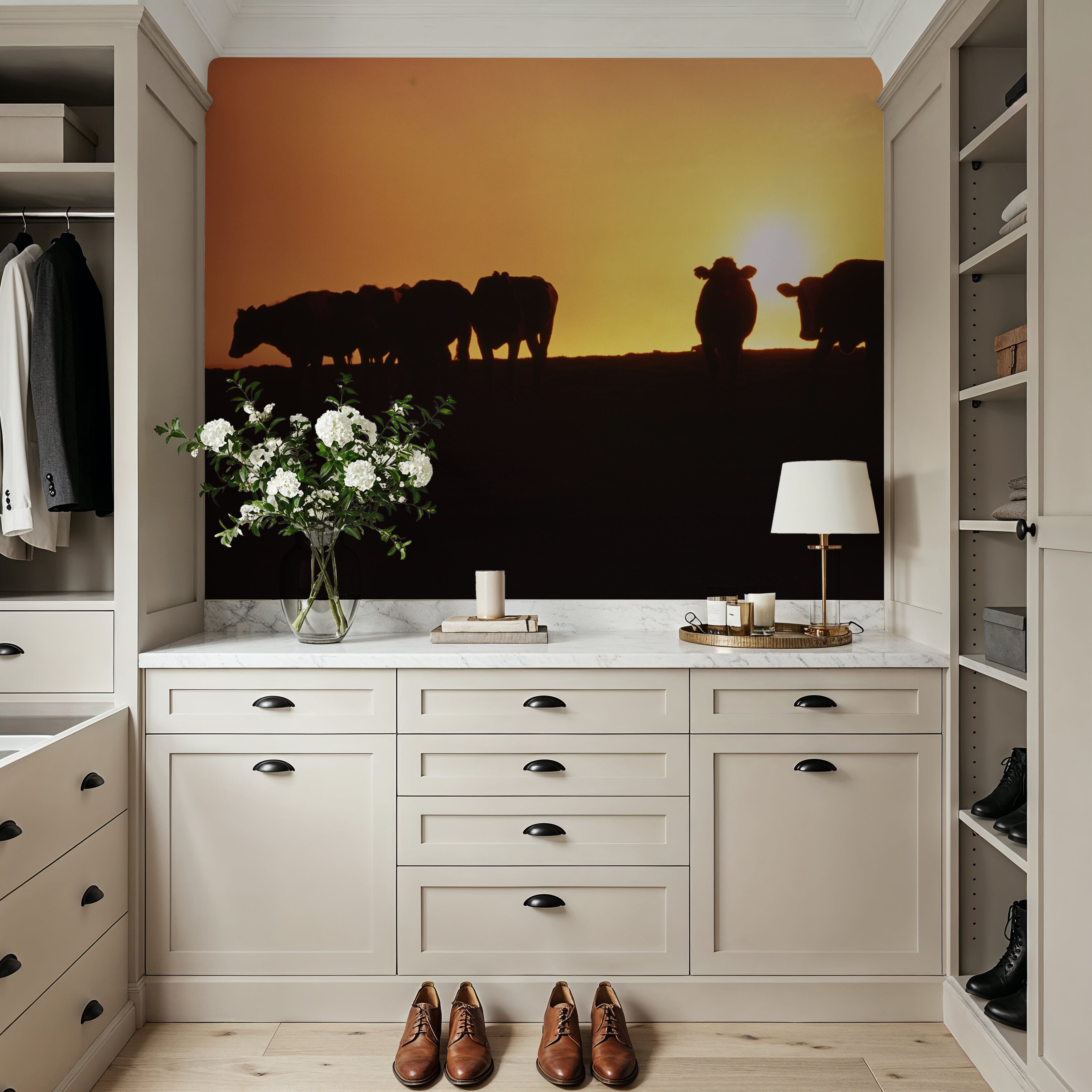 Hillside Cattle Sunset