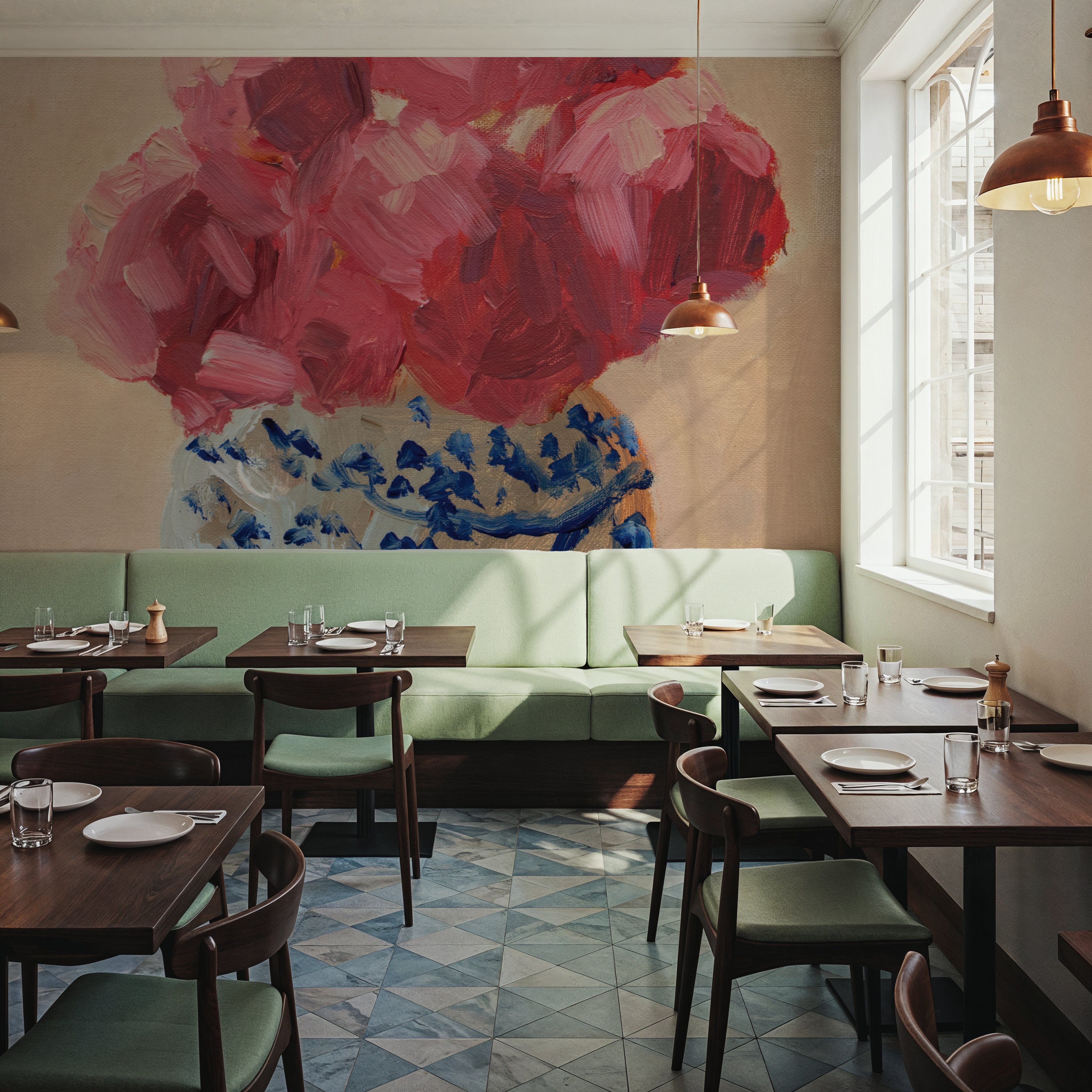 Peonies in Chinoiserie Vase