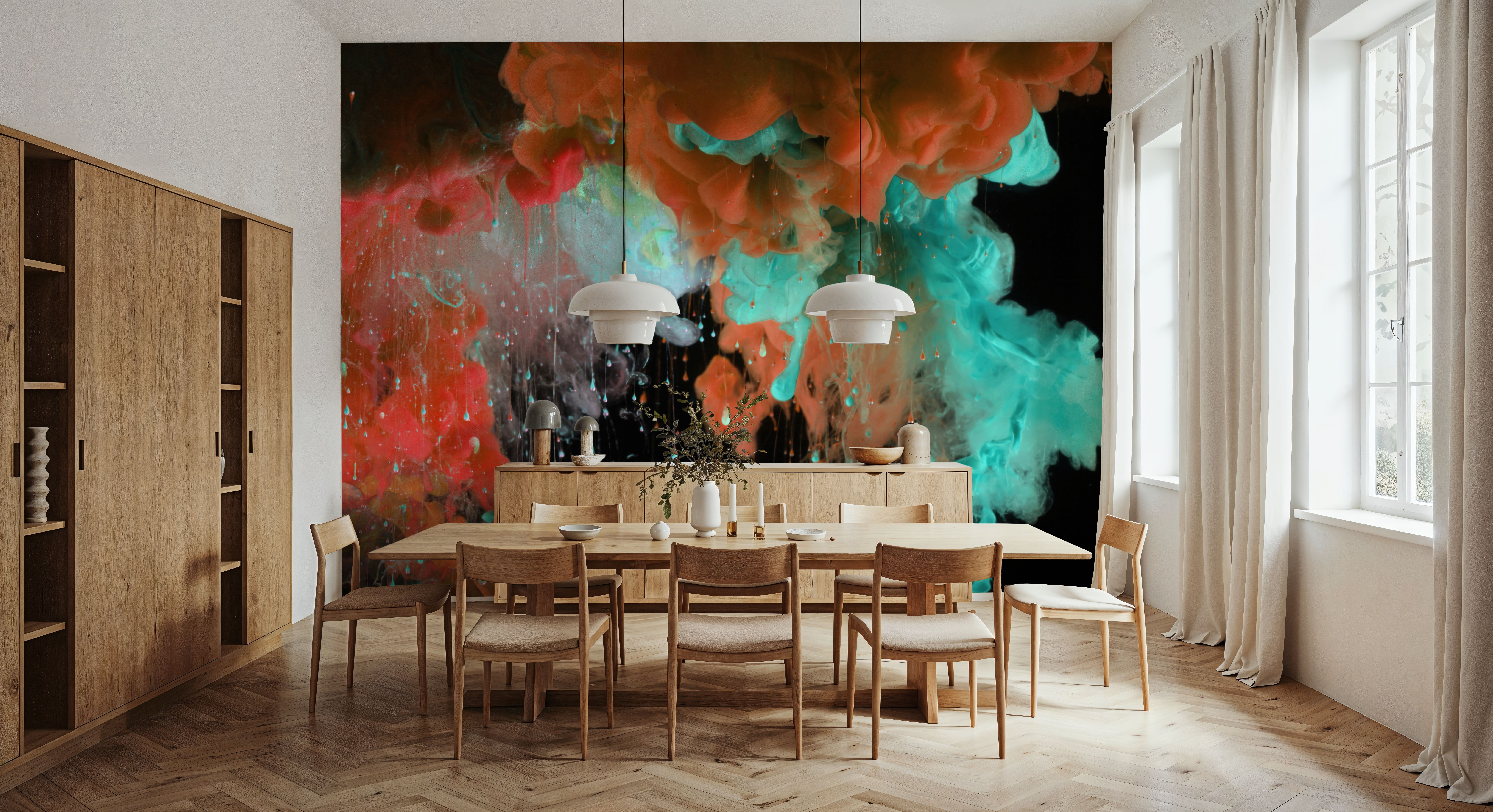 Smoke In Water, Wallpaper