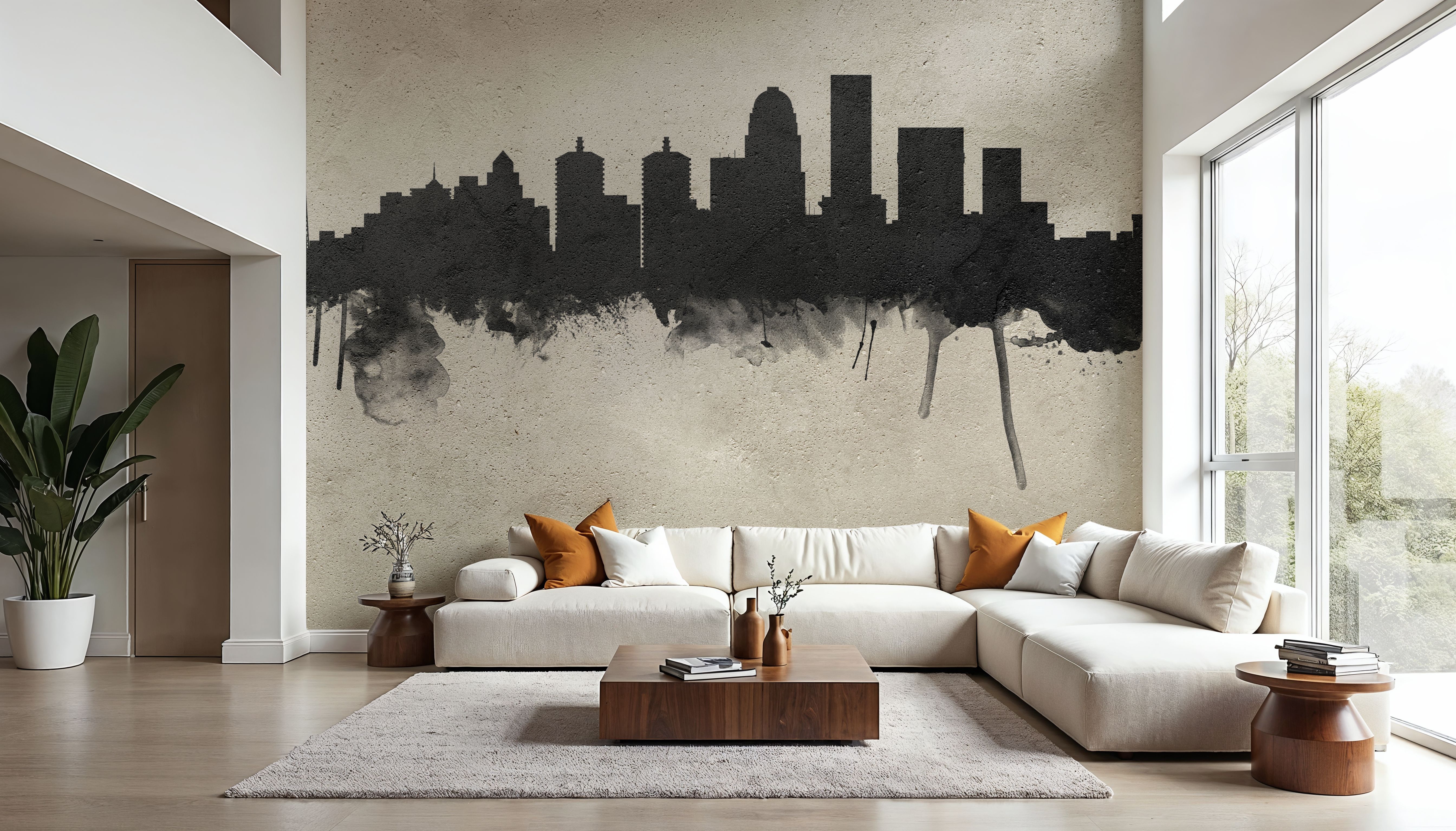 Louisville Kentucky Skyline Concrete, Wallpaper