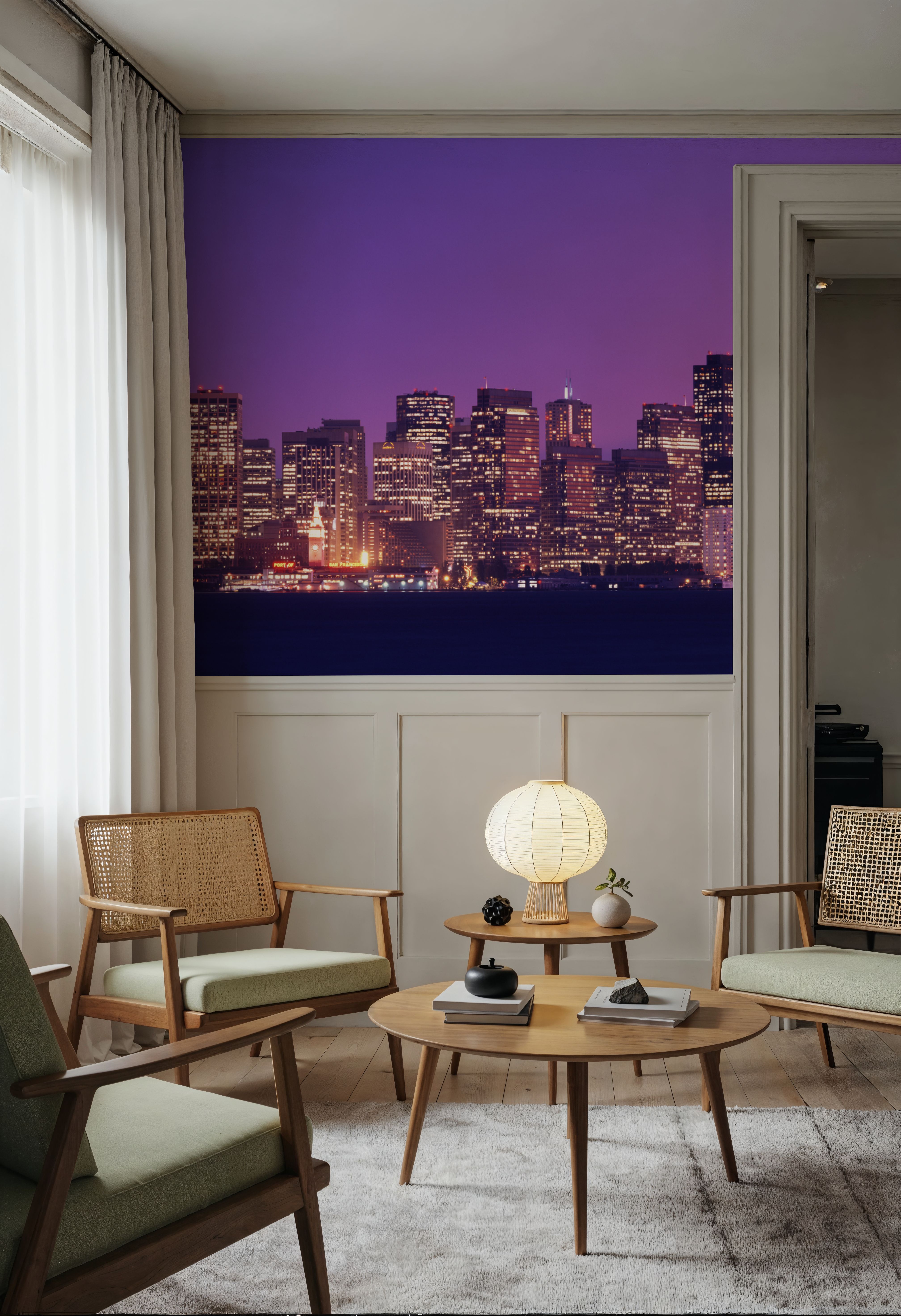 Pink Gradient Twilight Metropolis