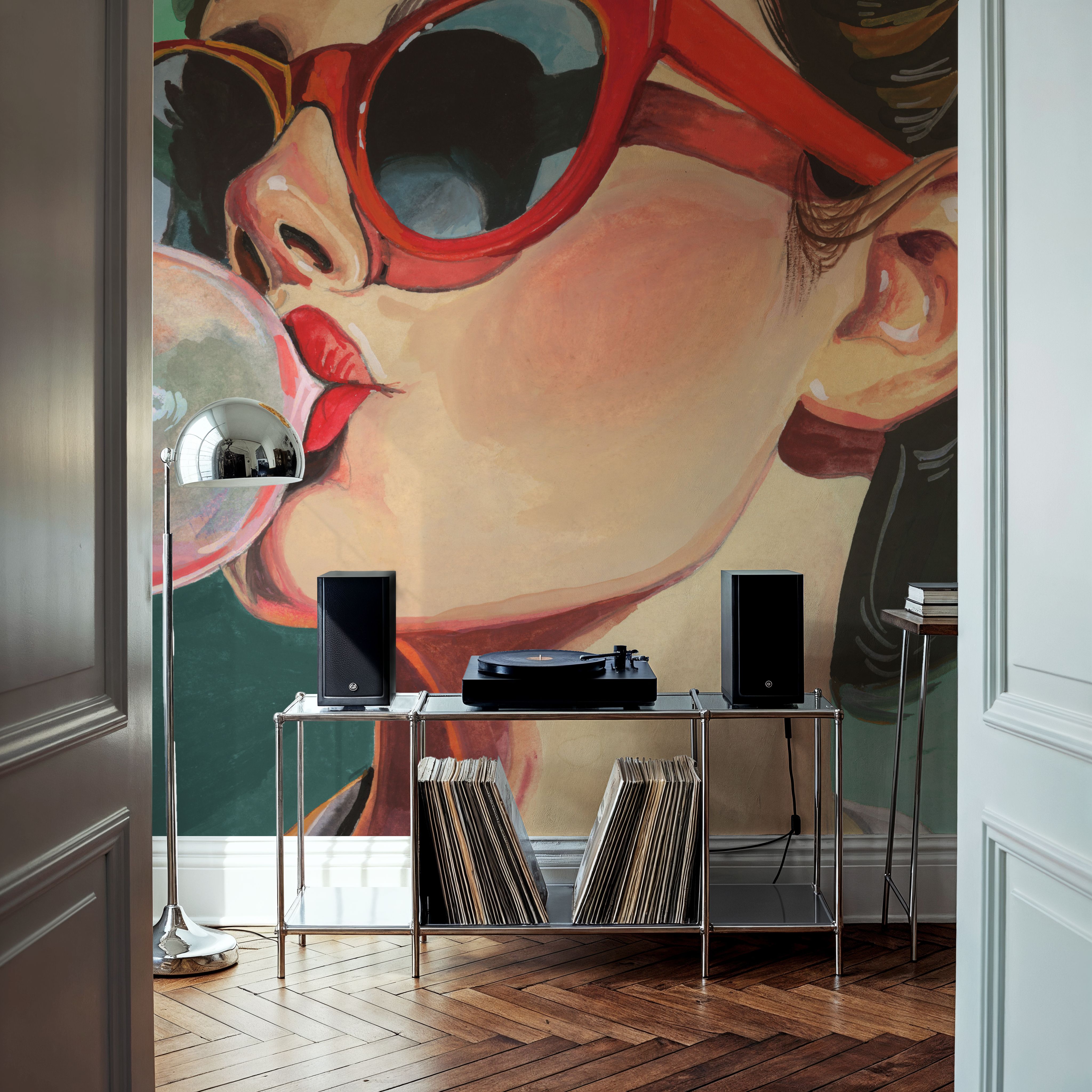 Retro Bubblegum Girl Teal
