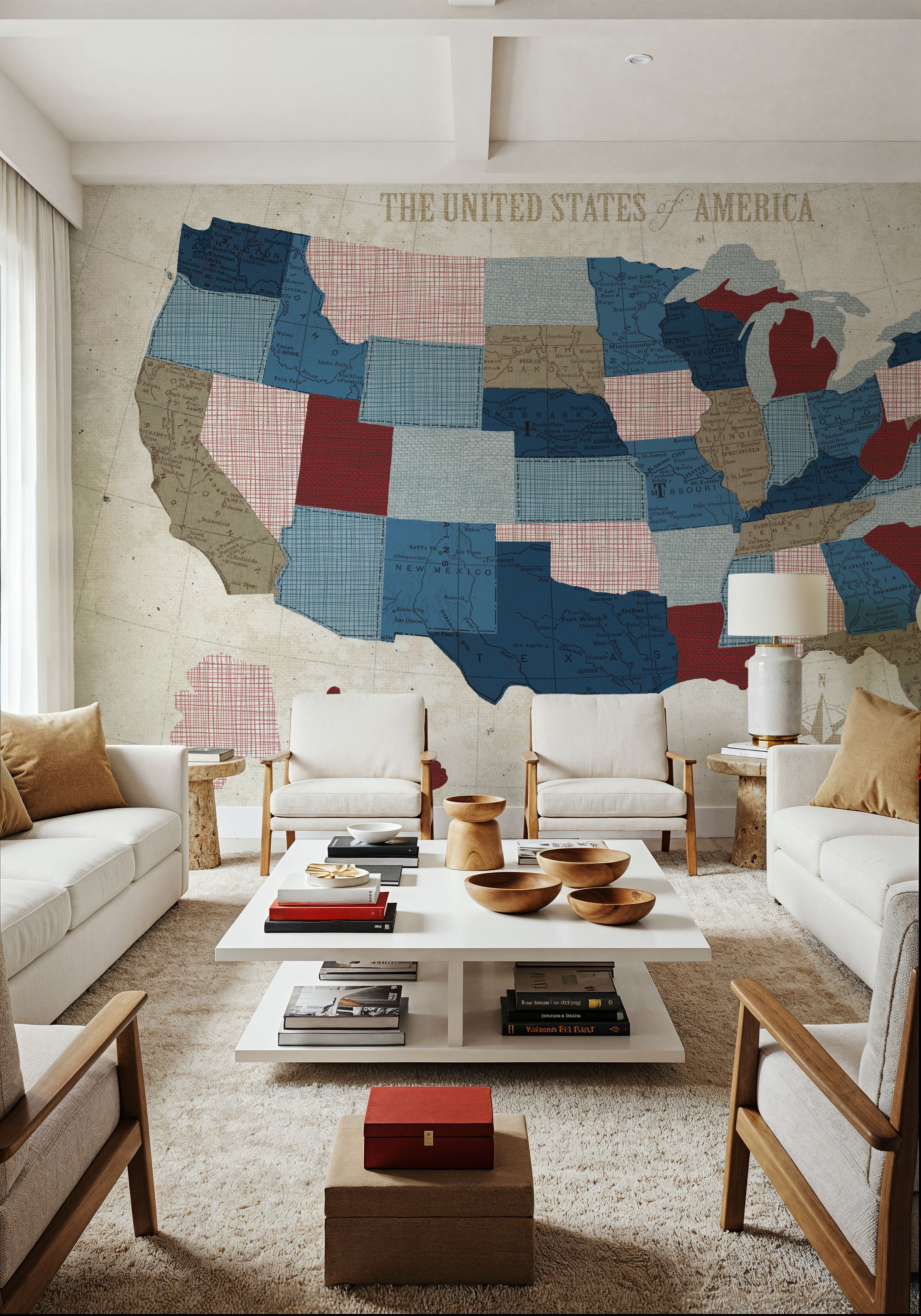 USA Modern Vintage Blue