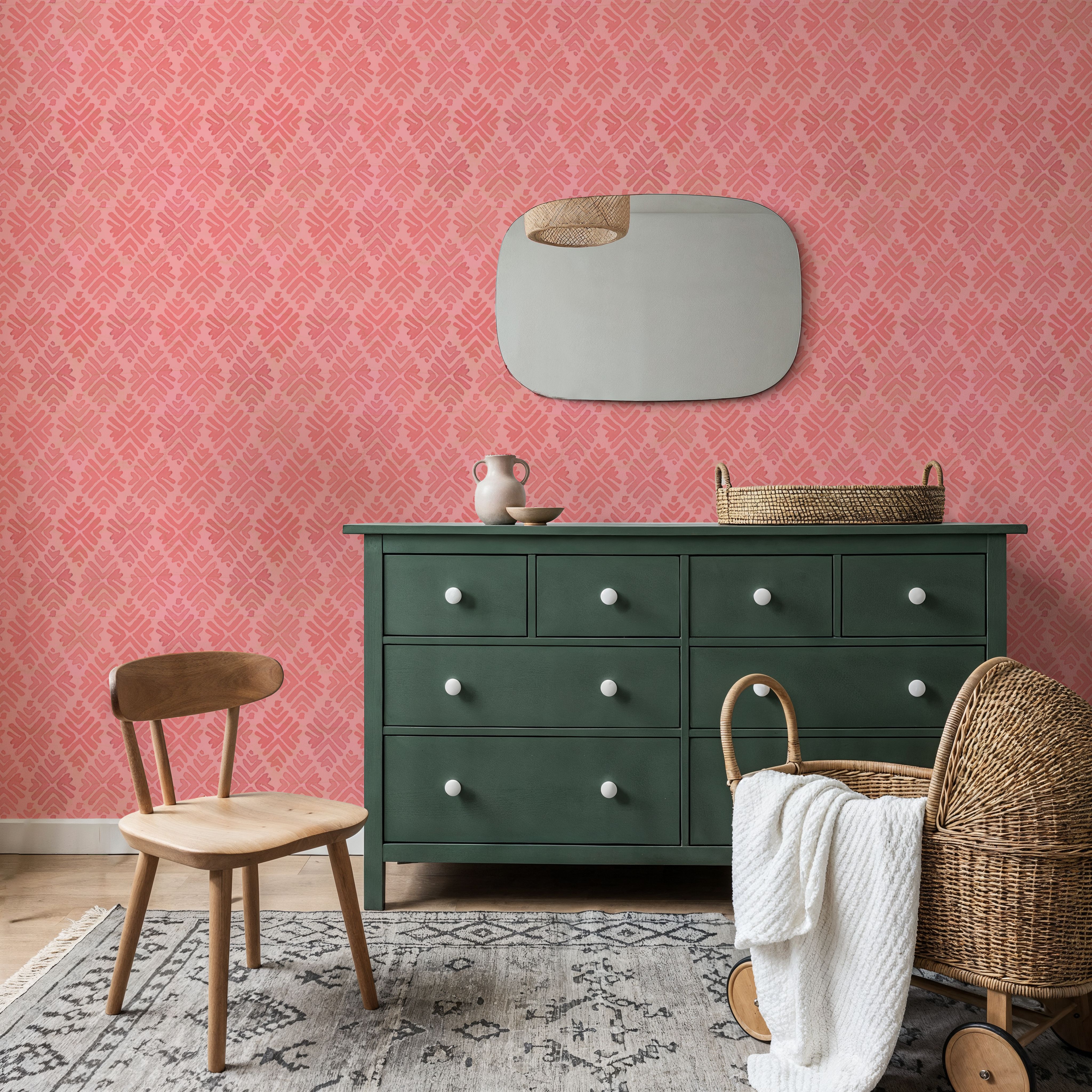 Bohemian Leaves Pink