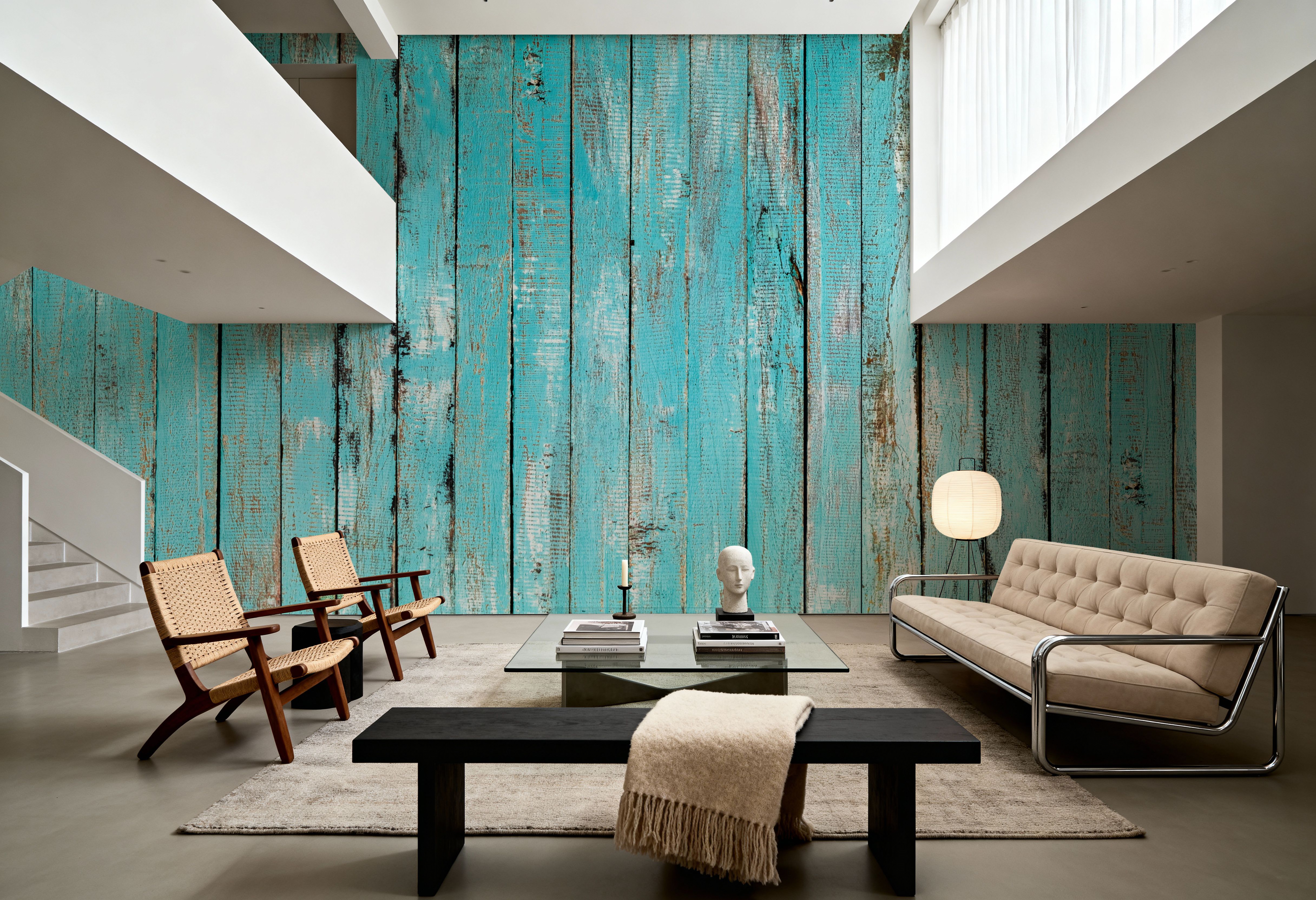 Turqouise Wooden Planks