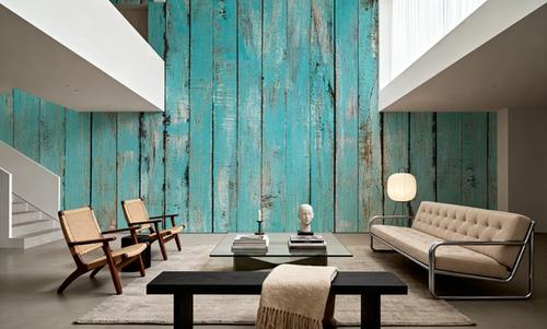 Turqouise Wooden Planks