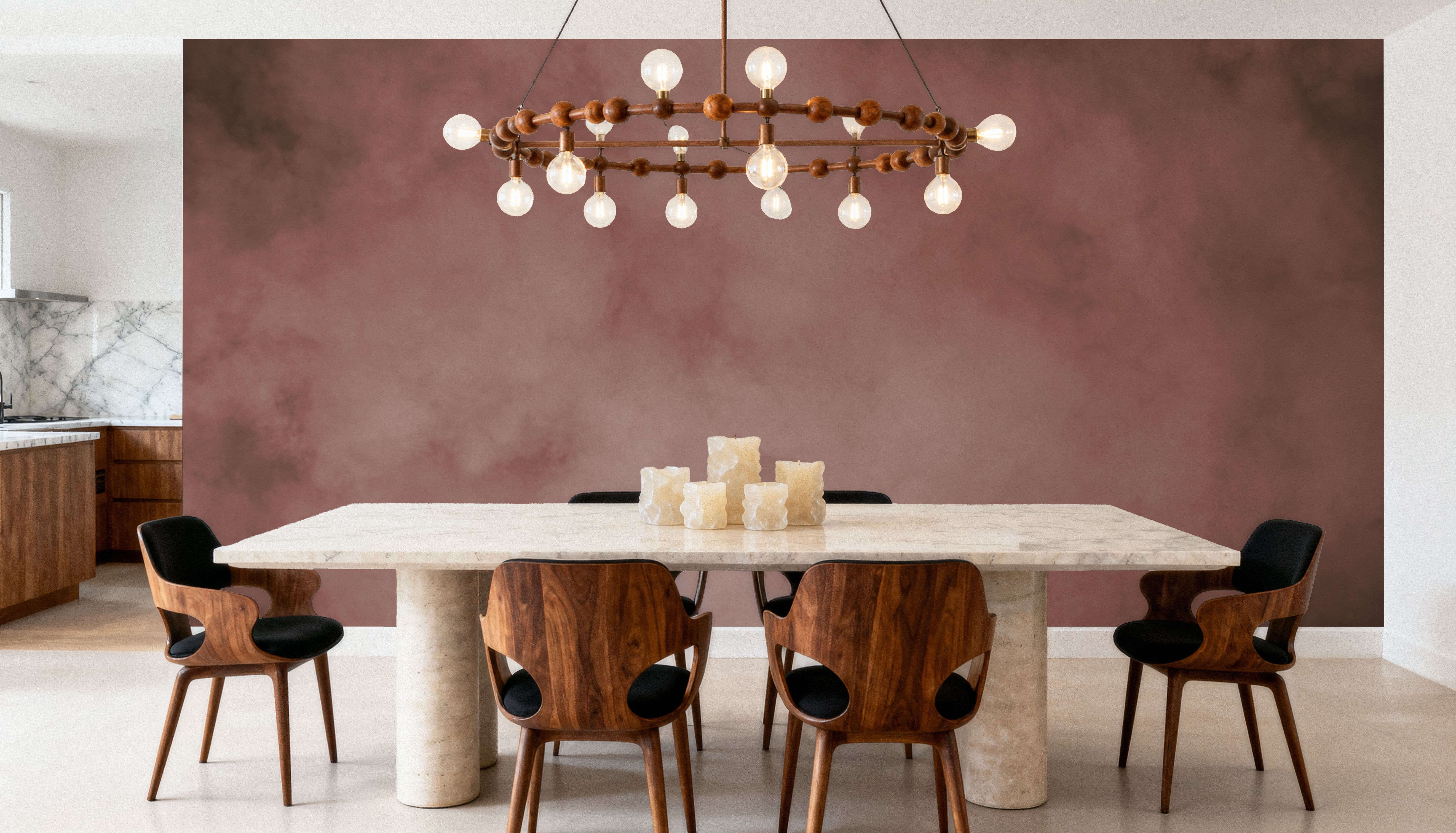 Soft Fog, Red, Wallpaper