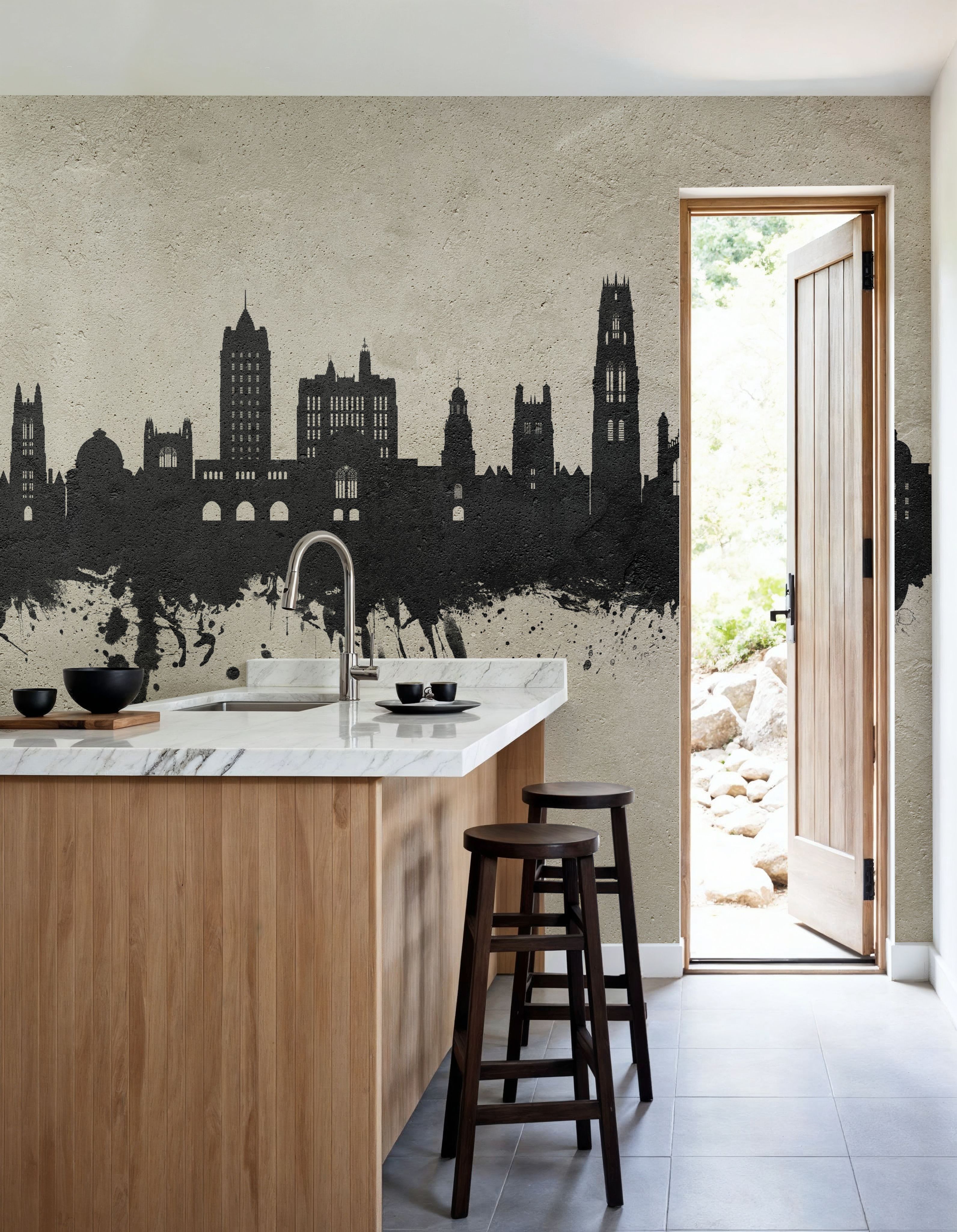 New Haven Connecticut Skyline Concrete