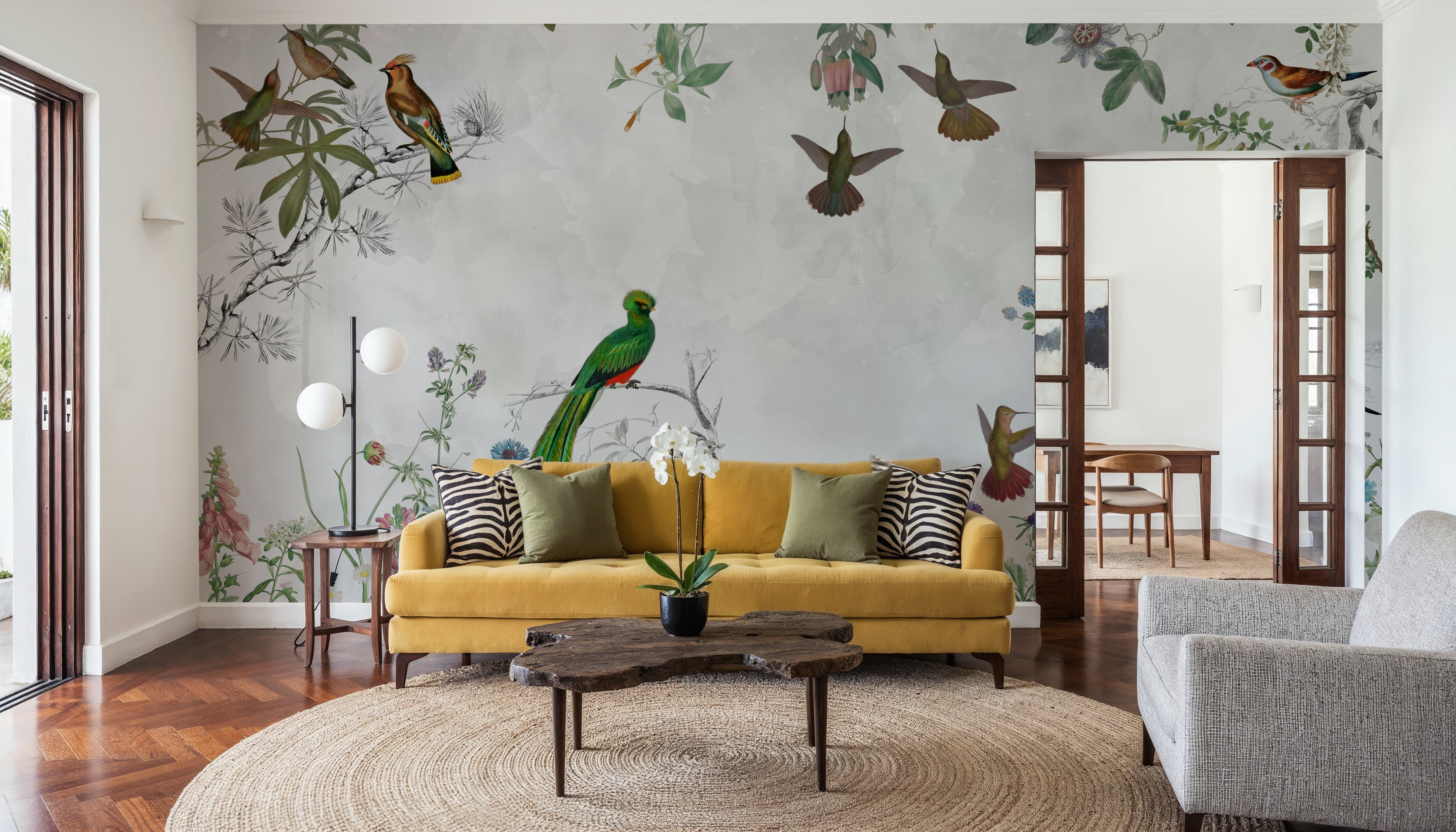 Fields of Birds and Flowers