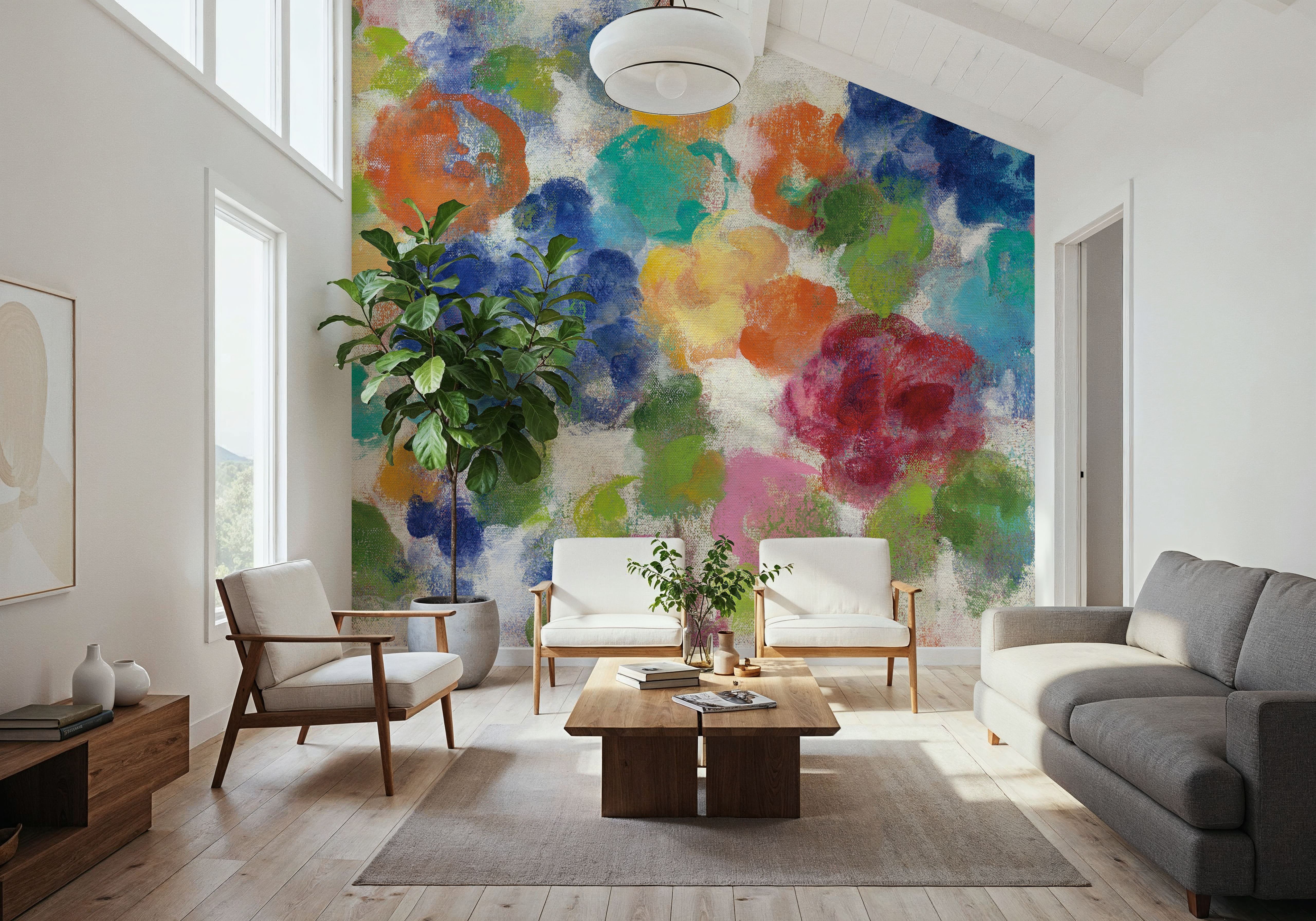 Hydrangea Bouquet I on canvas