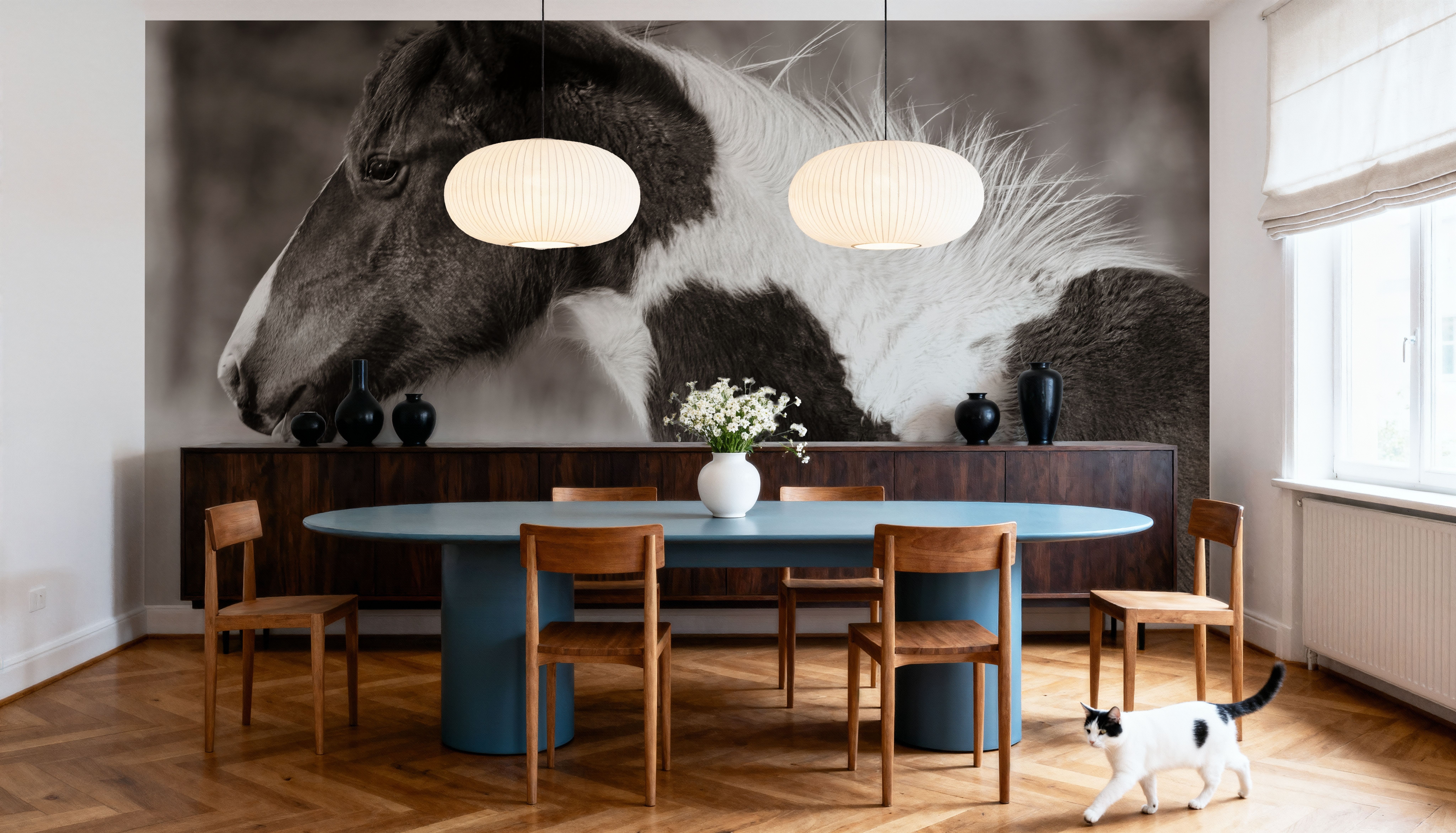 Horse Profile Sepia, Tapeten