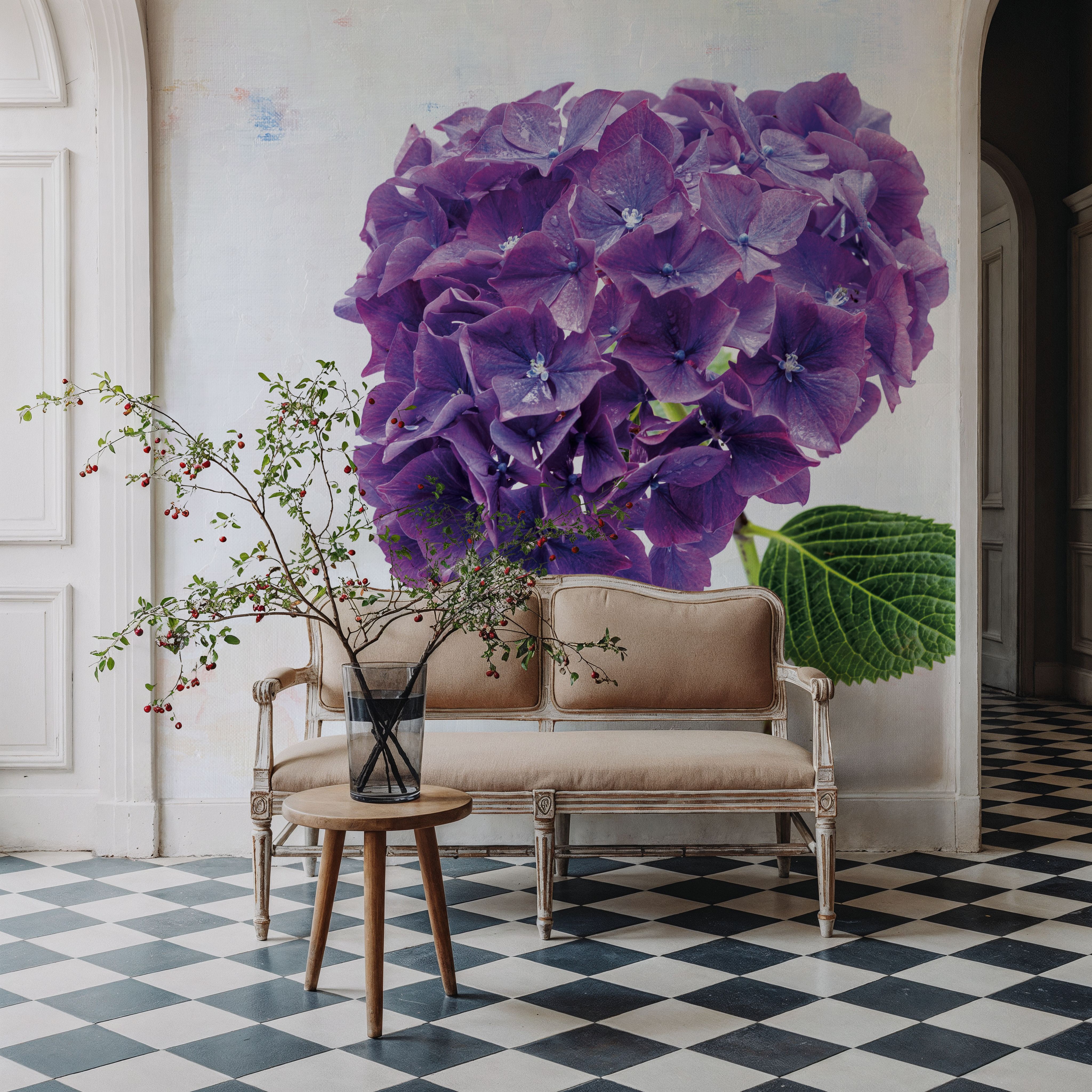Bright Purple Hydrangea