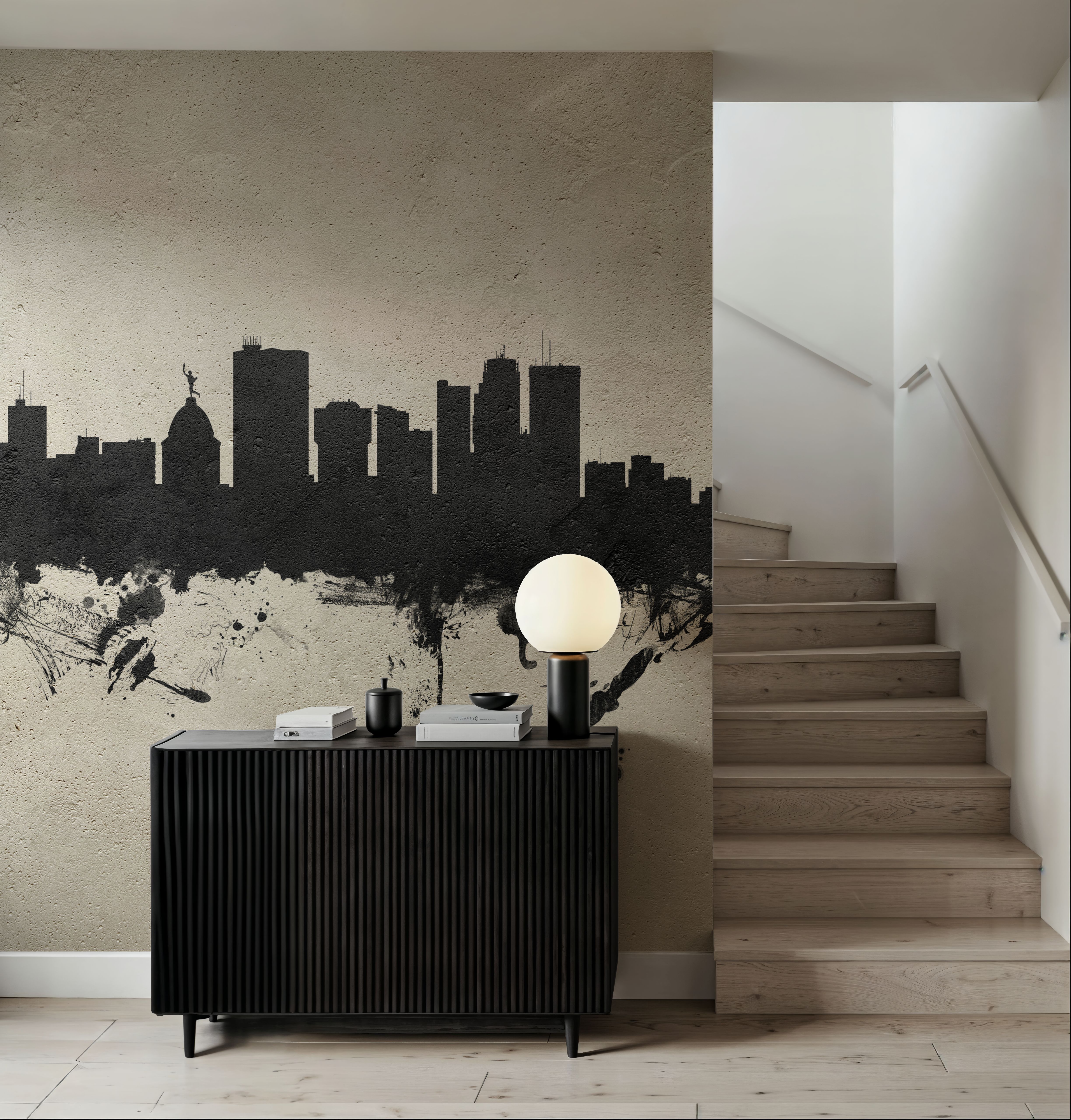 Winnipeg Canada Skyline Concrete