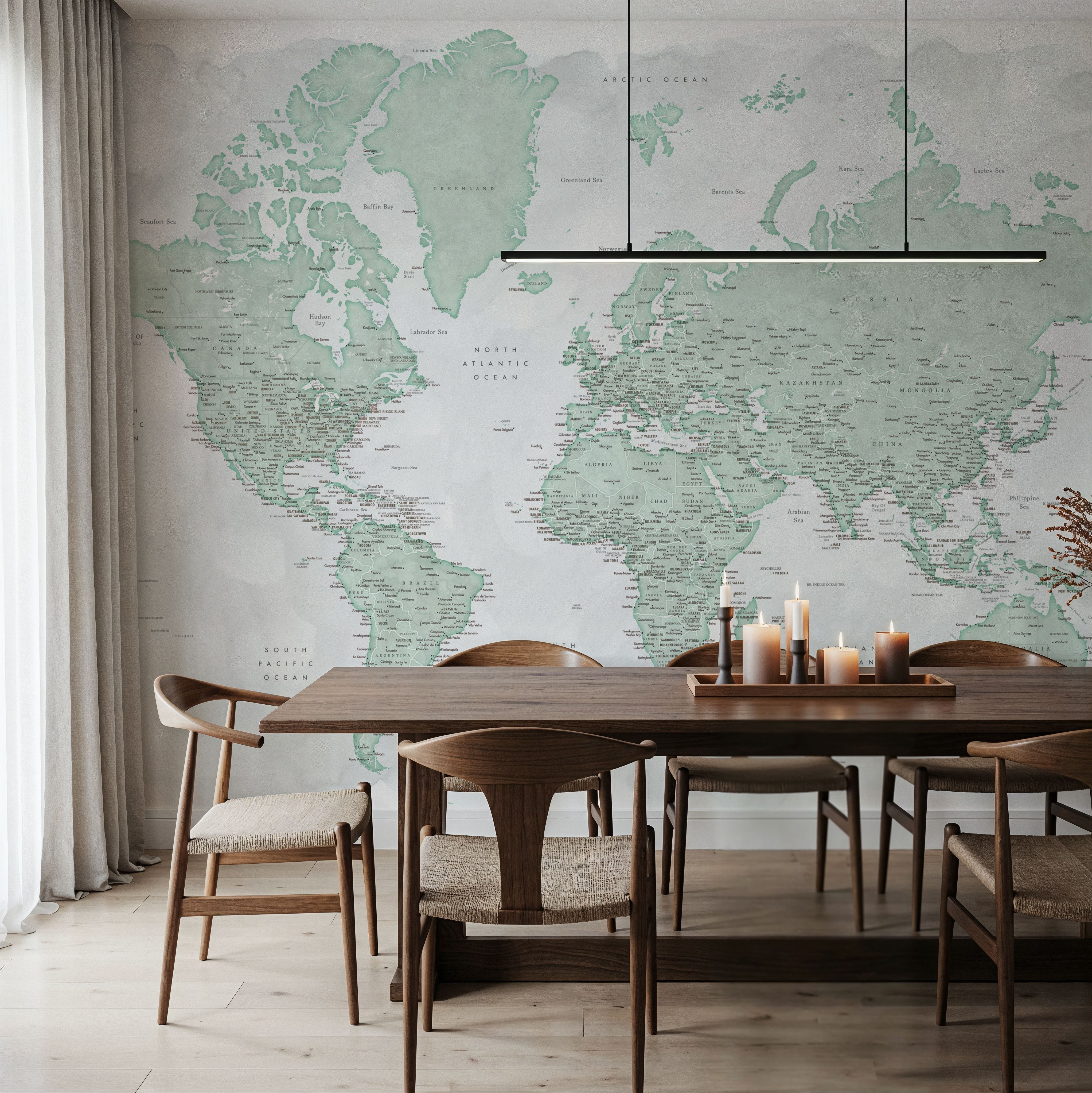 World Map Cities - Uzuri