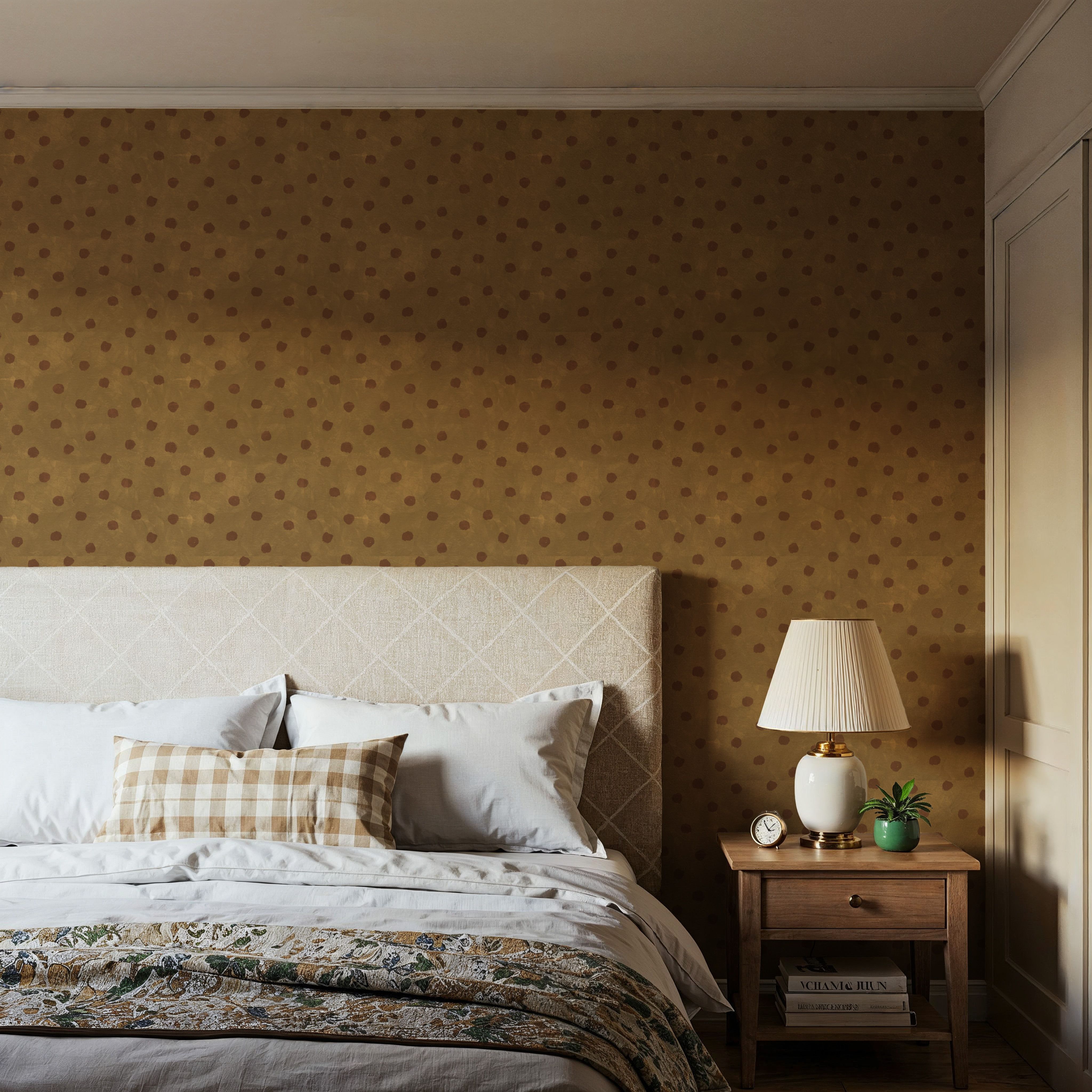 Autumn Dots Khaki