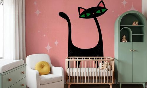 Retro Cat, Pink