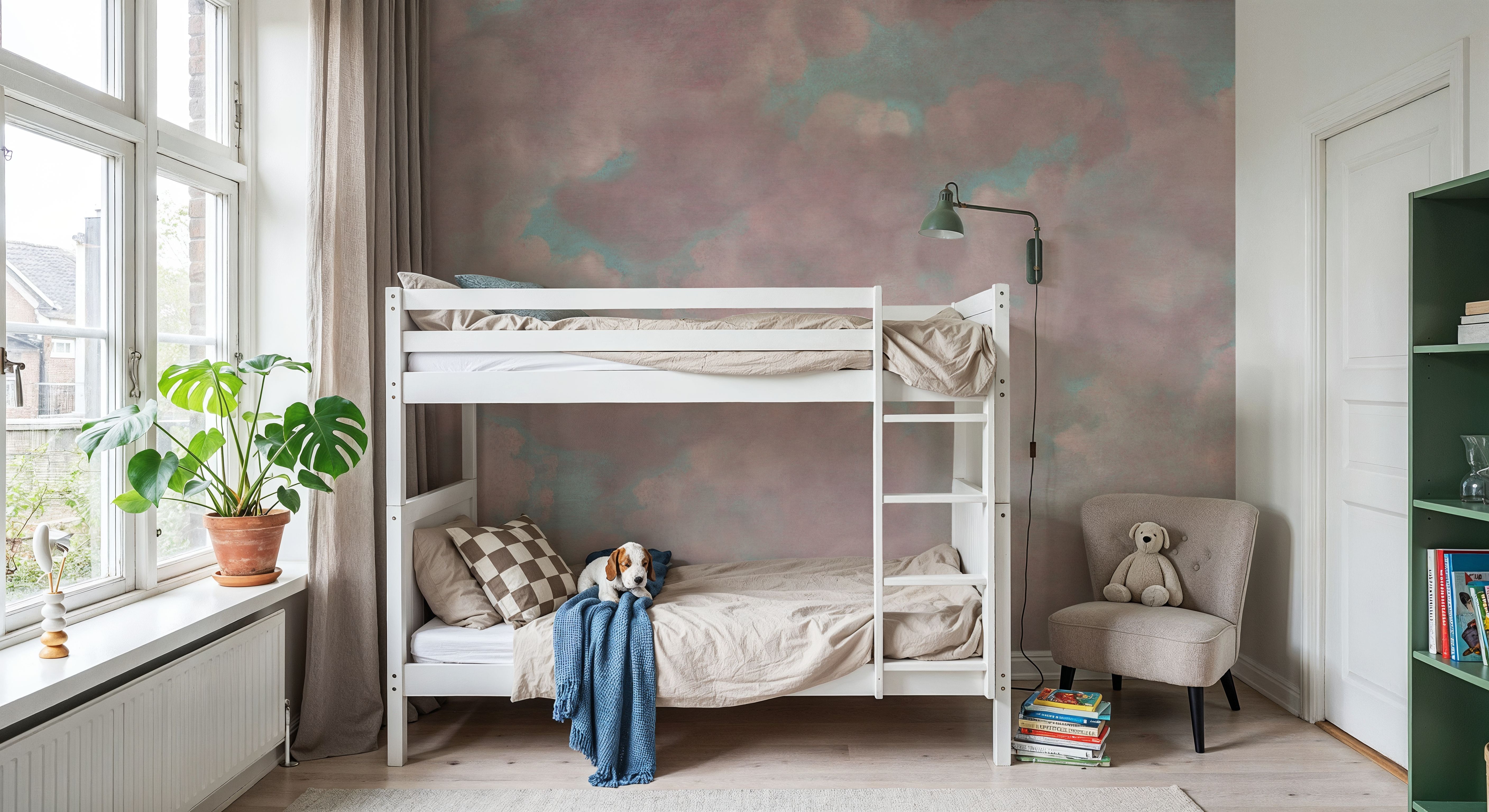 Painted Dreamy Clouds, Pink