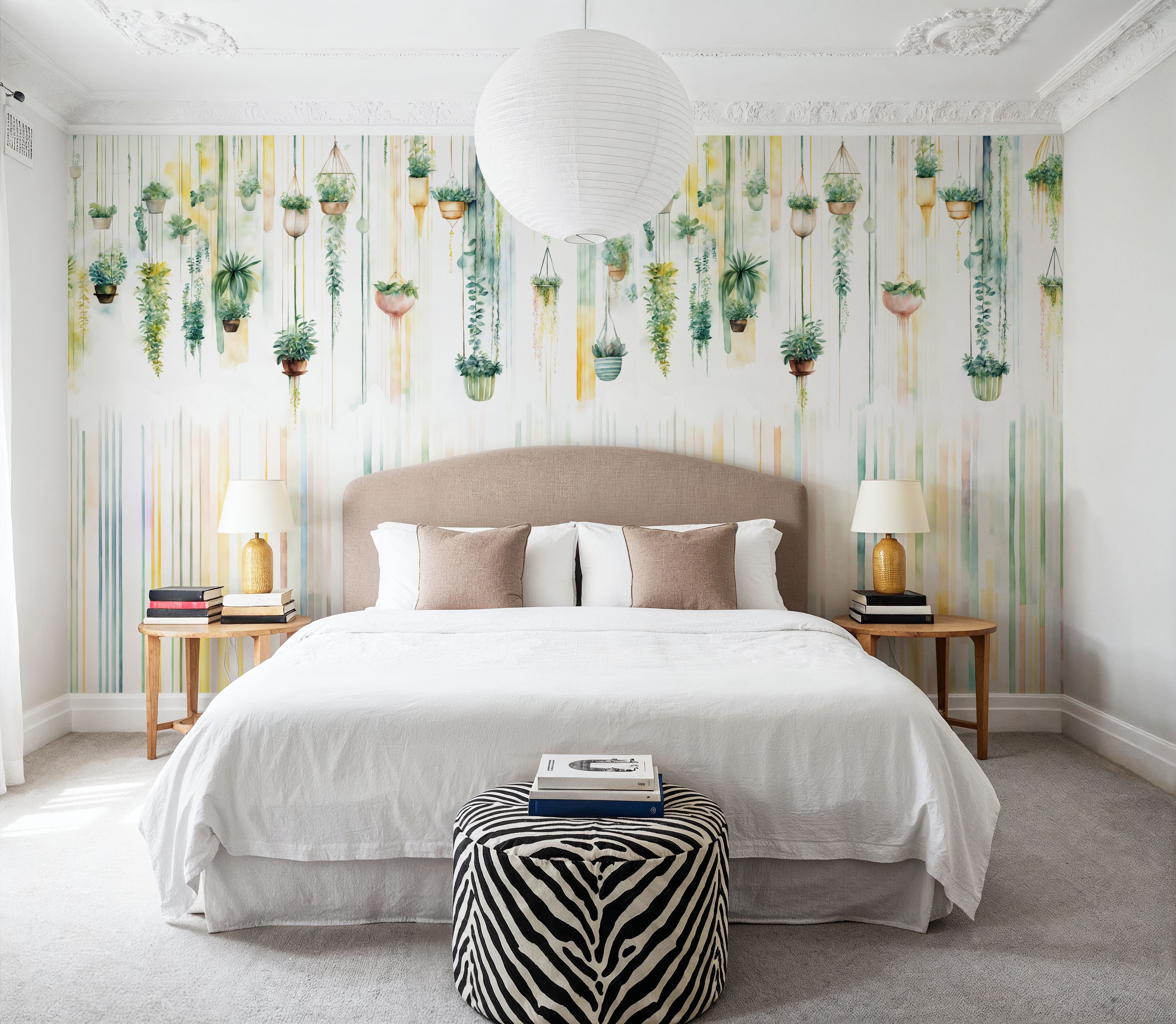 Hanging Watercolor Gardens Color