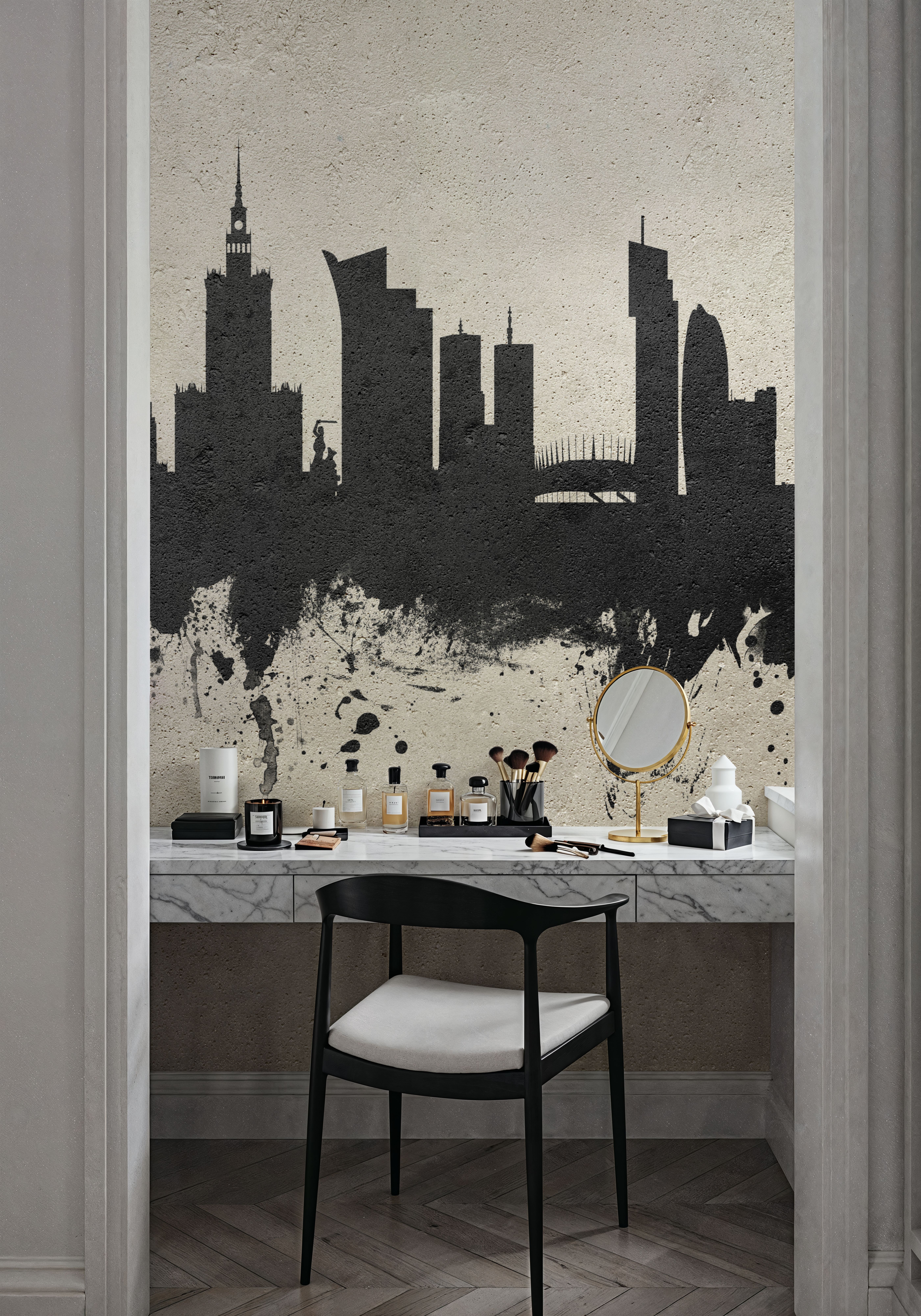 Warsaw Poland Skyline Concrete