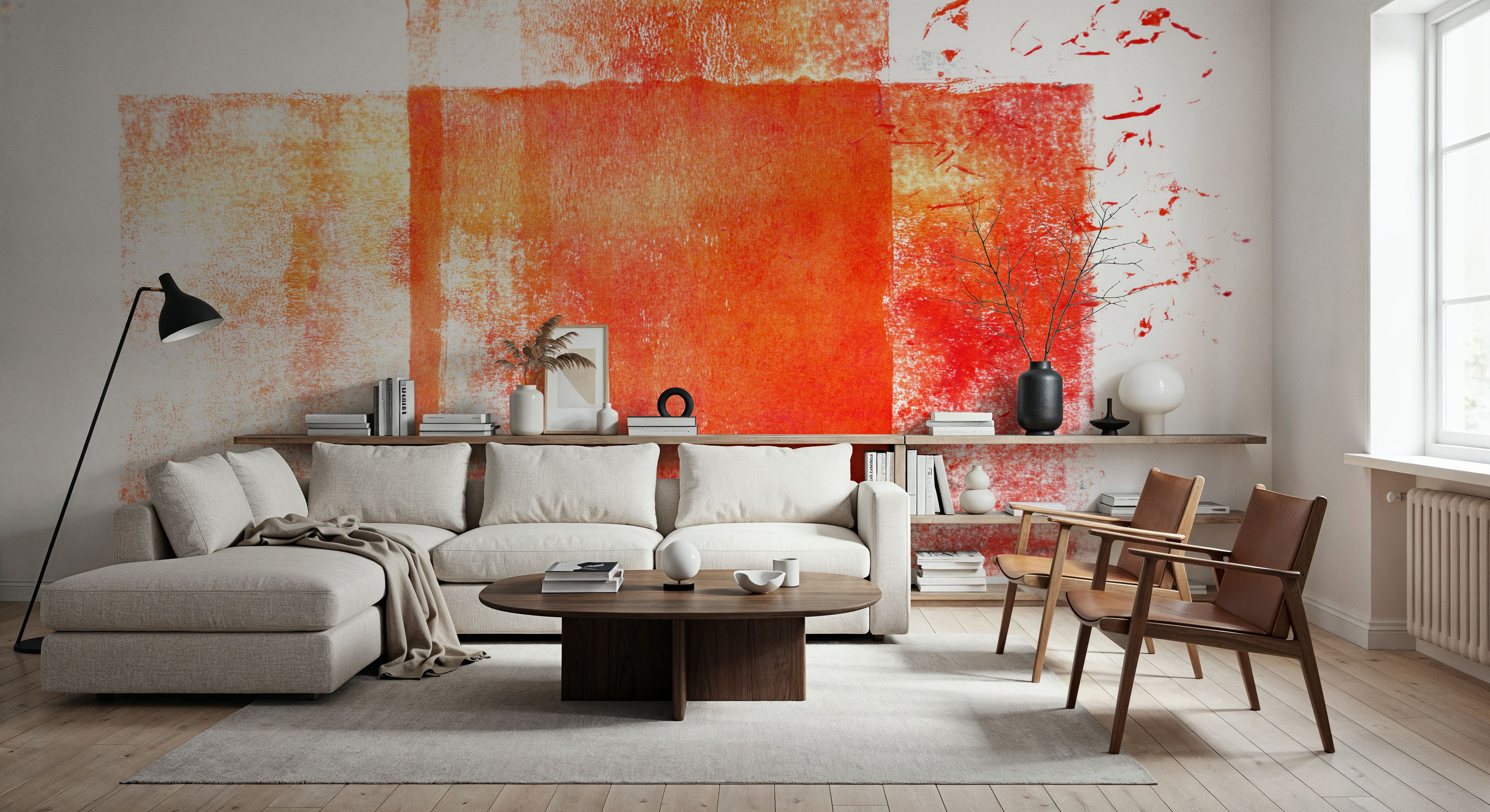 Rustic Red Geometry
